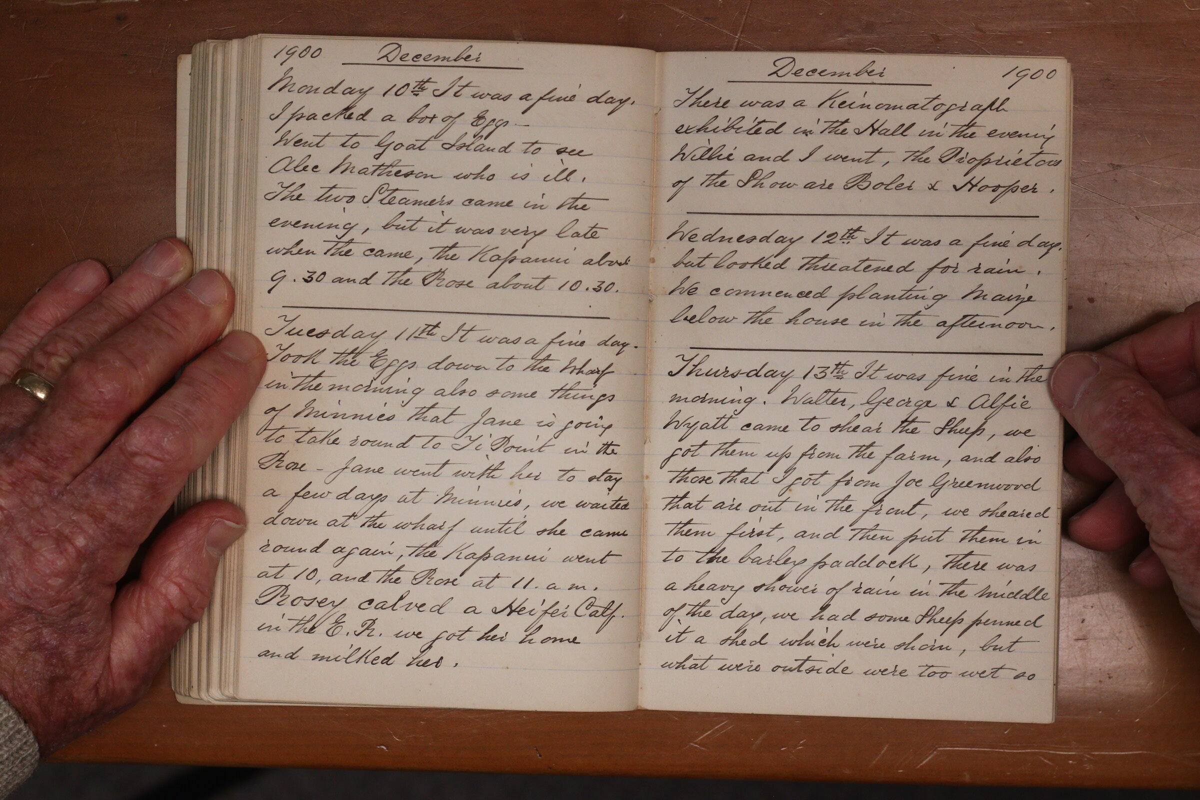 Original CS Clarke diary page