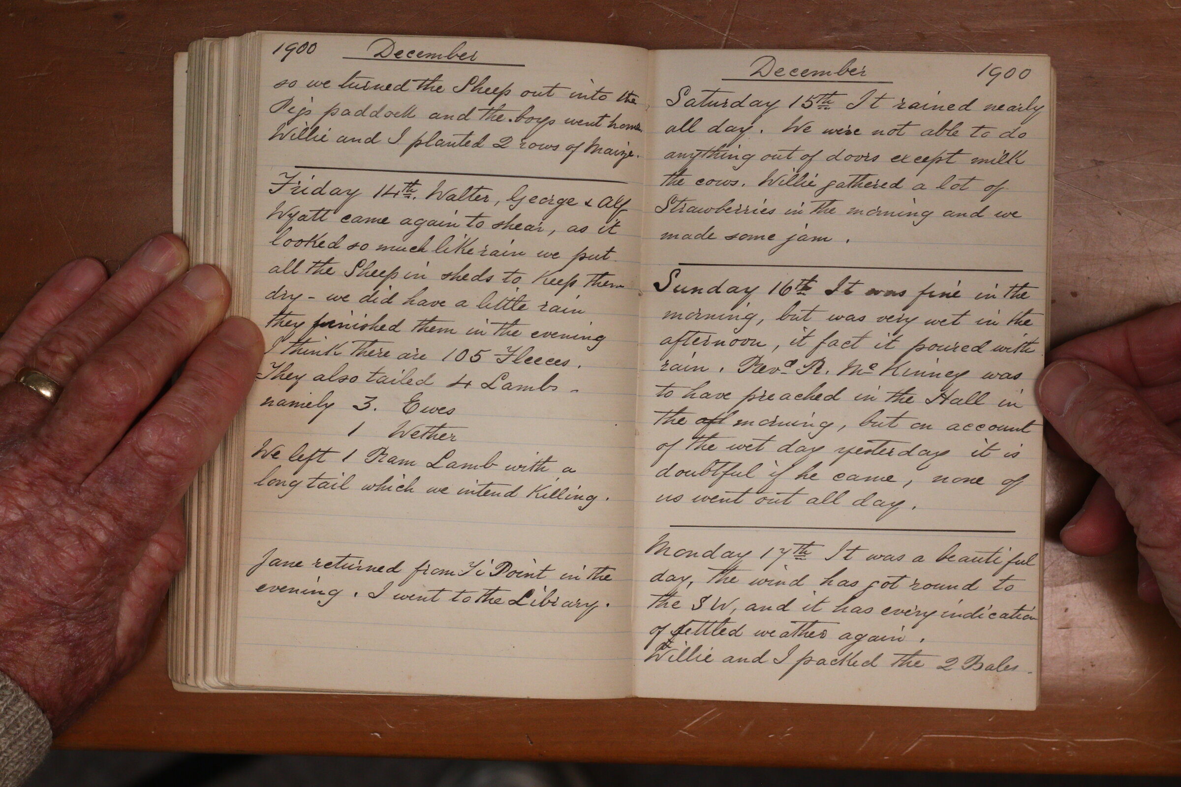 Original CS Clarke diary page