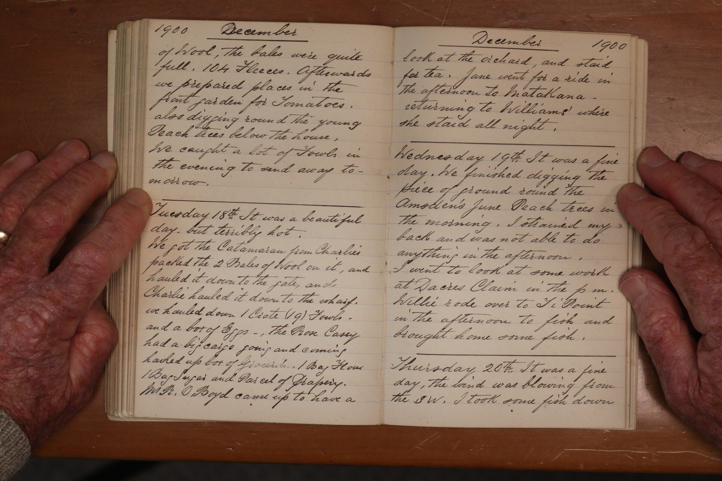 Original CS Clarke diary page