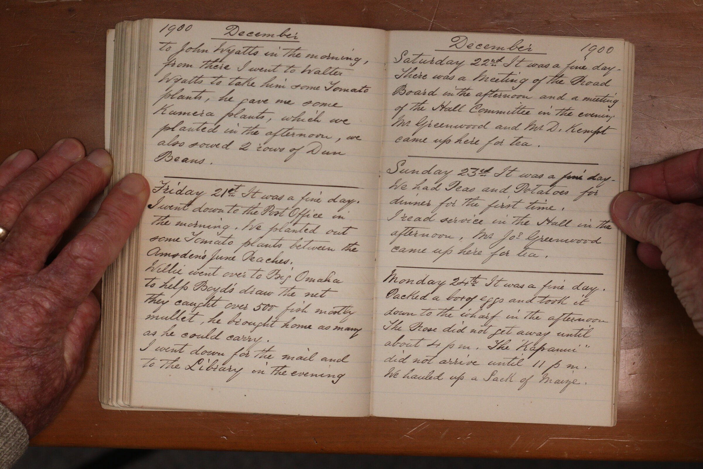 Original CS Clarke diary page