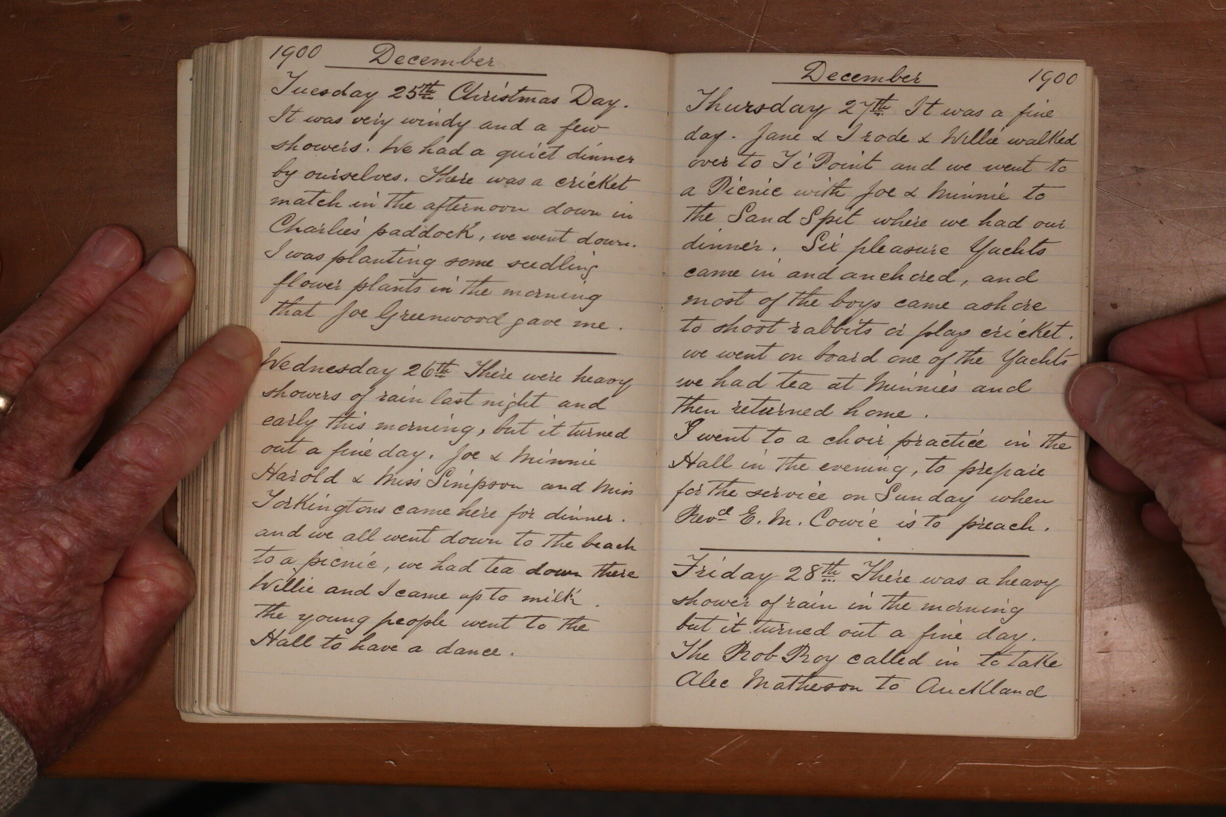 Original CS Clarke diary page
