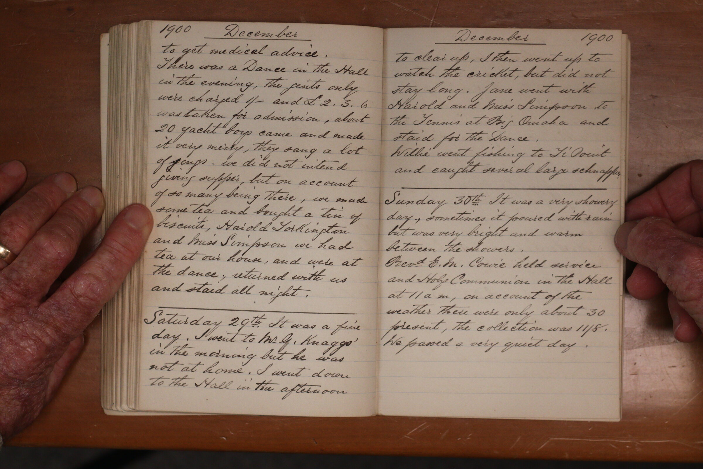 Original CS Clarke diary page