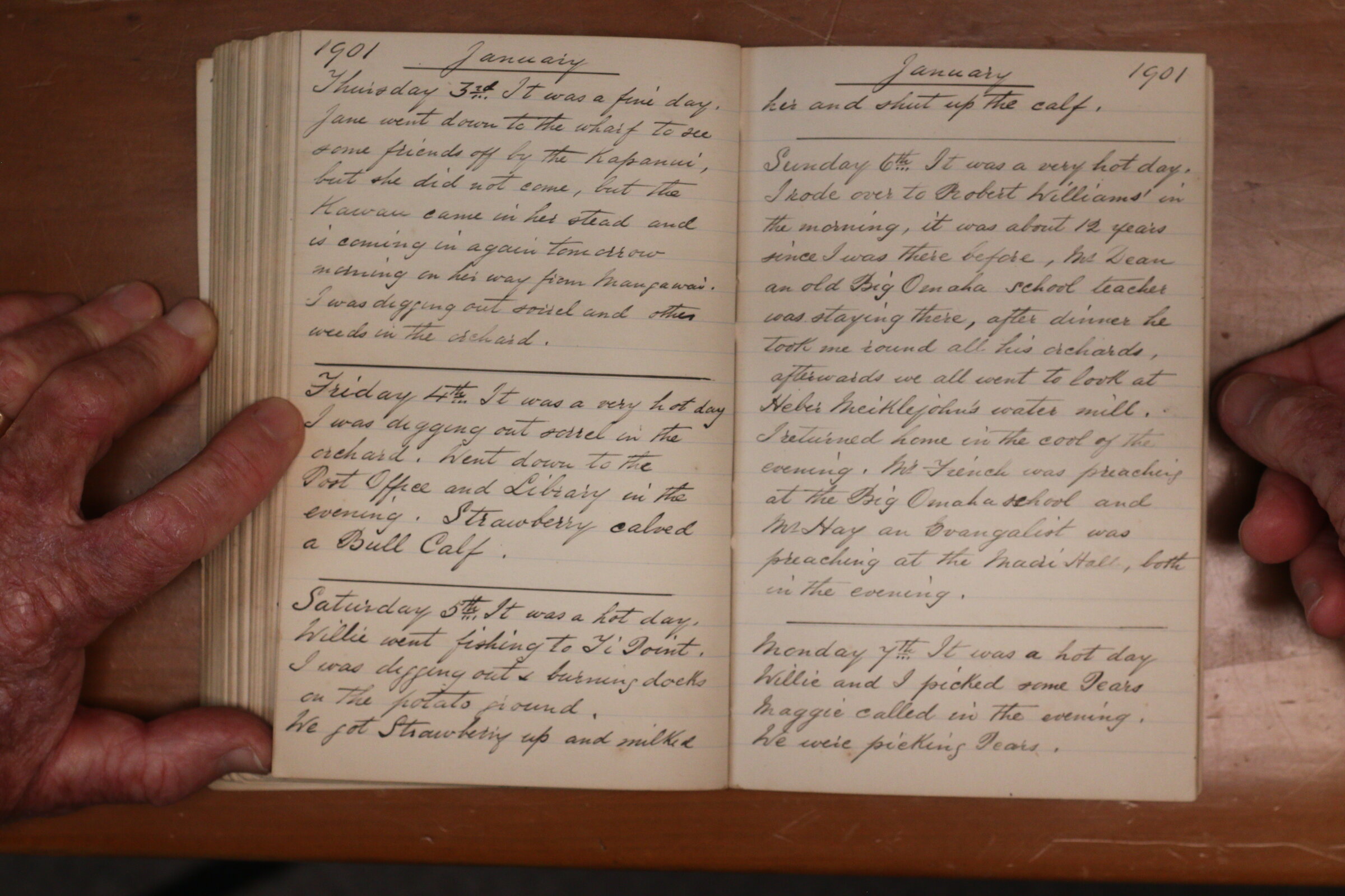 Original CS Clarke diary page