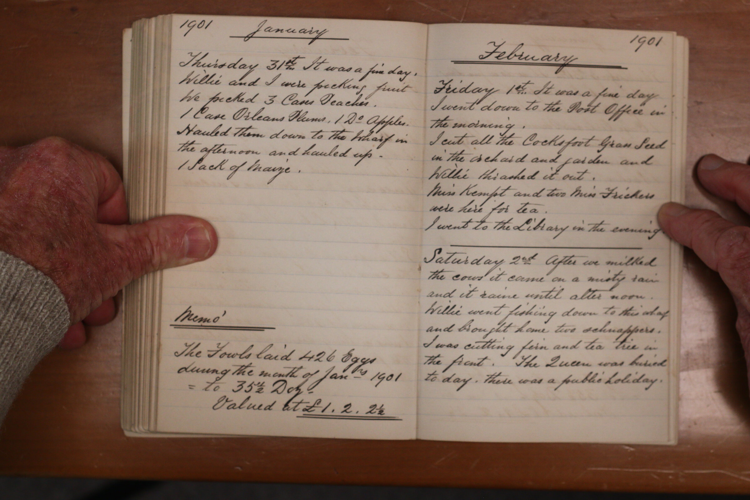 Original CS Clarke diary page