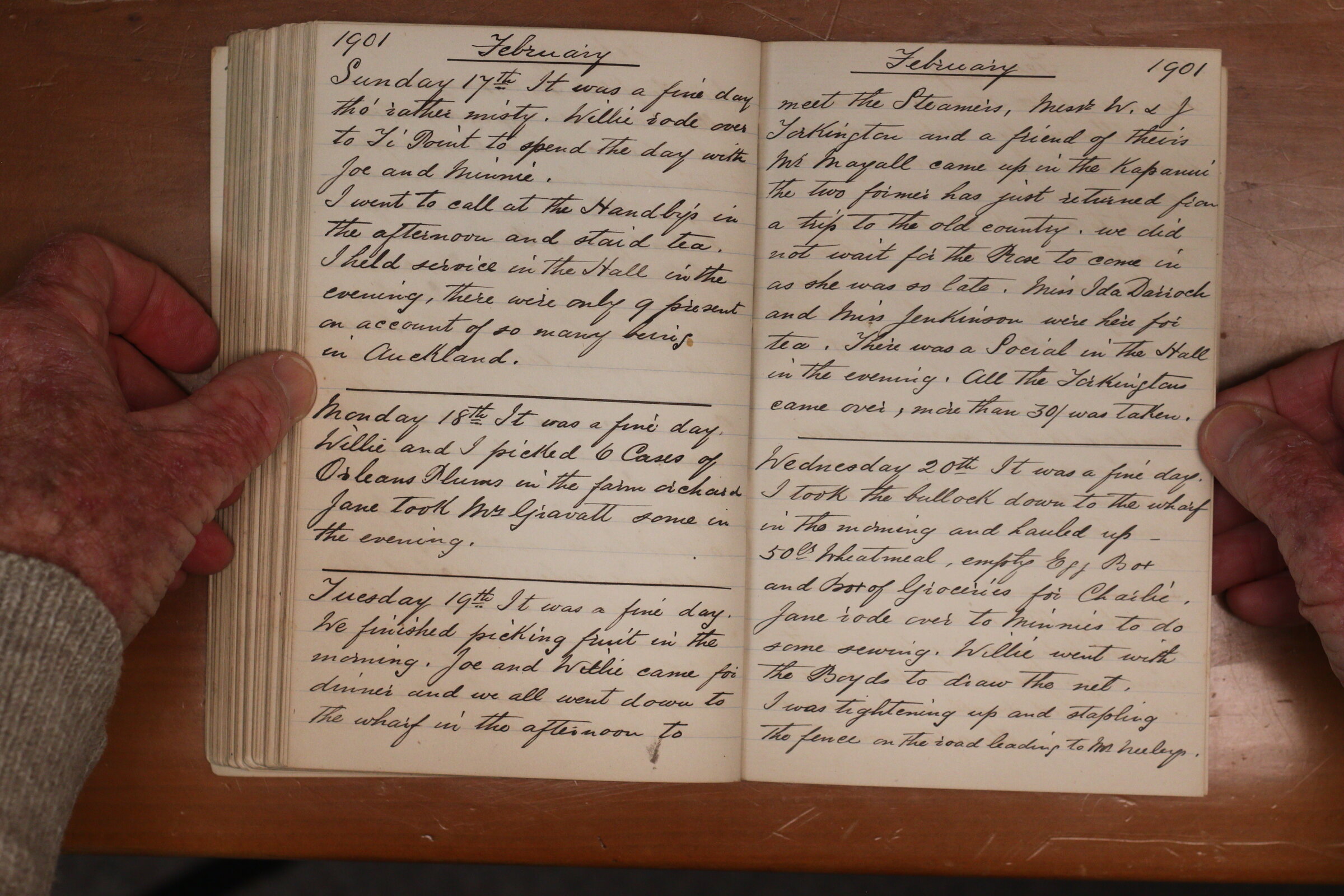Original CS Clarke diary page
