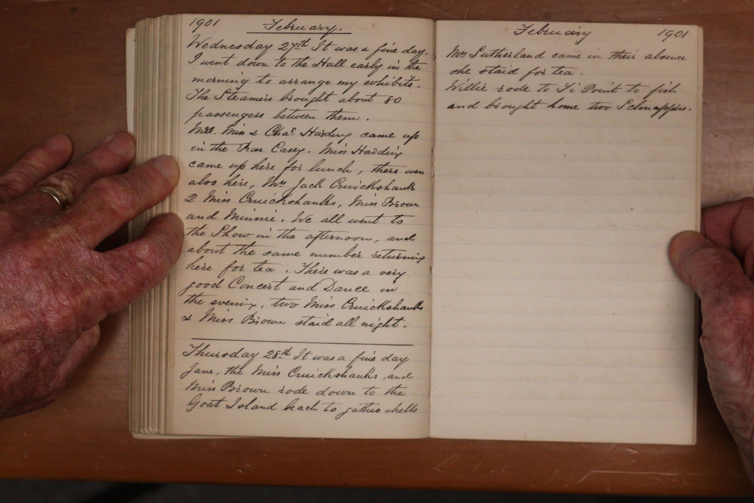 Original CS Clarke diary page