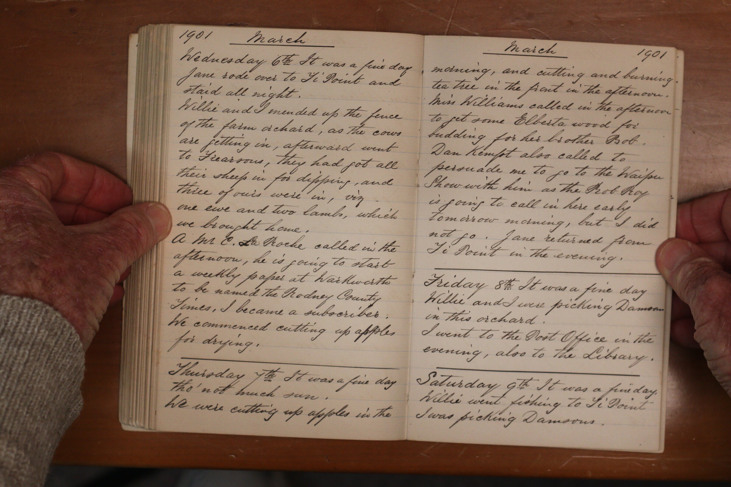 Original CS Clarke diary page