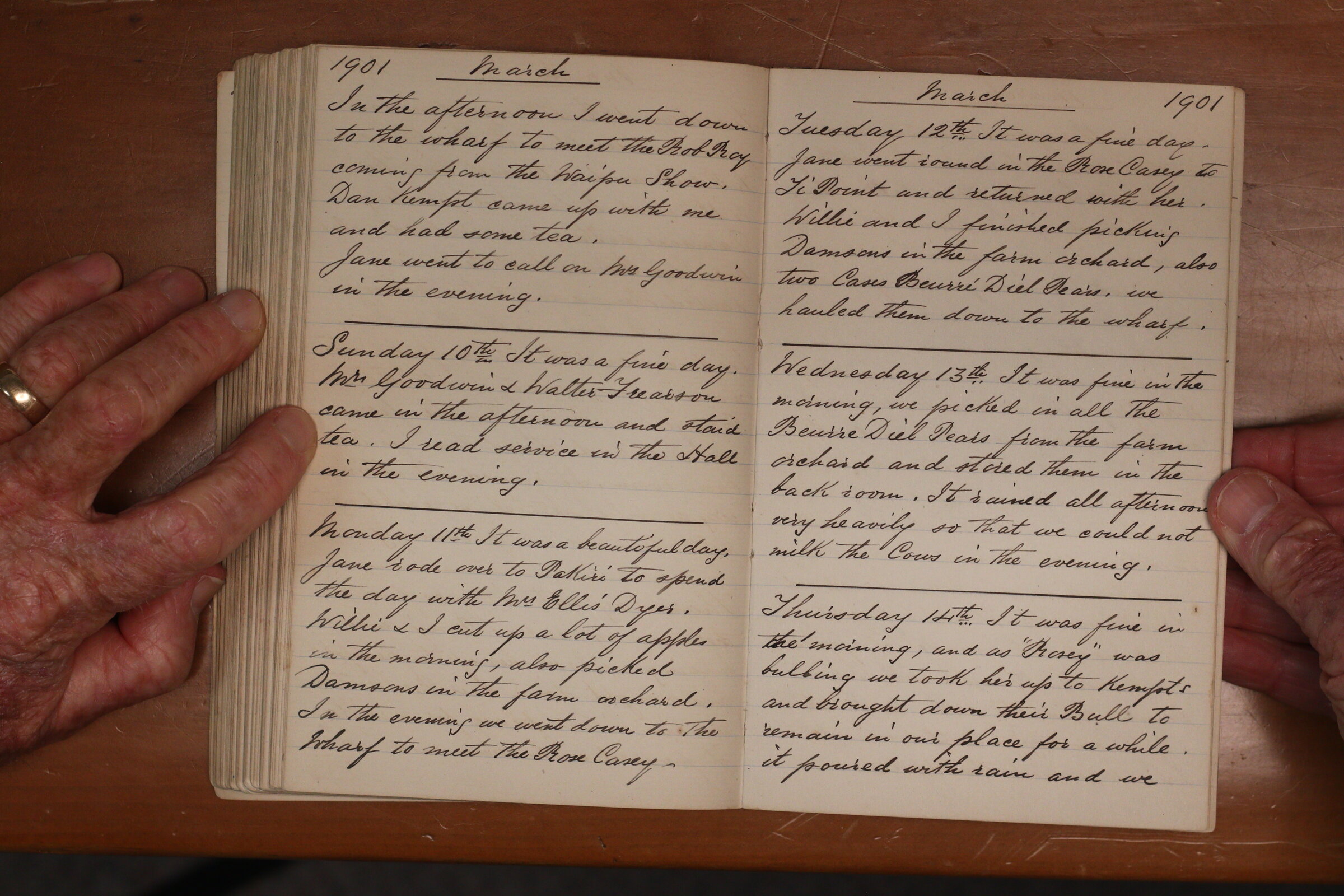 Original CS Clarke diary page