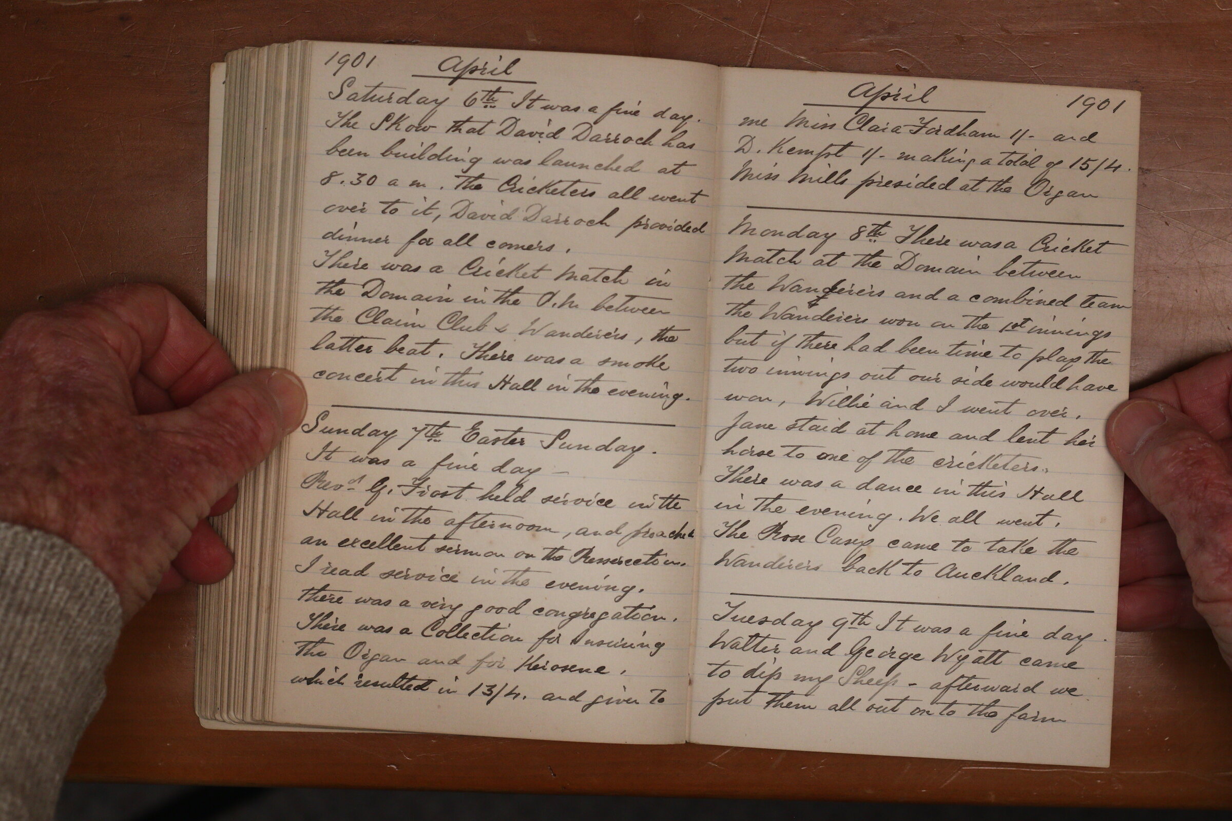 Original CS Clarke diary page