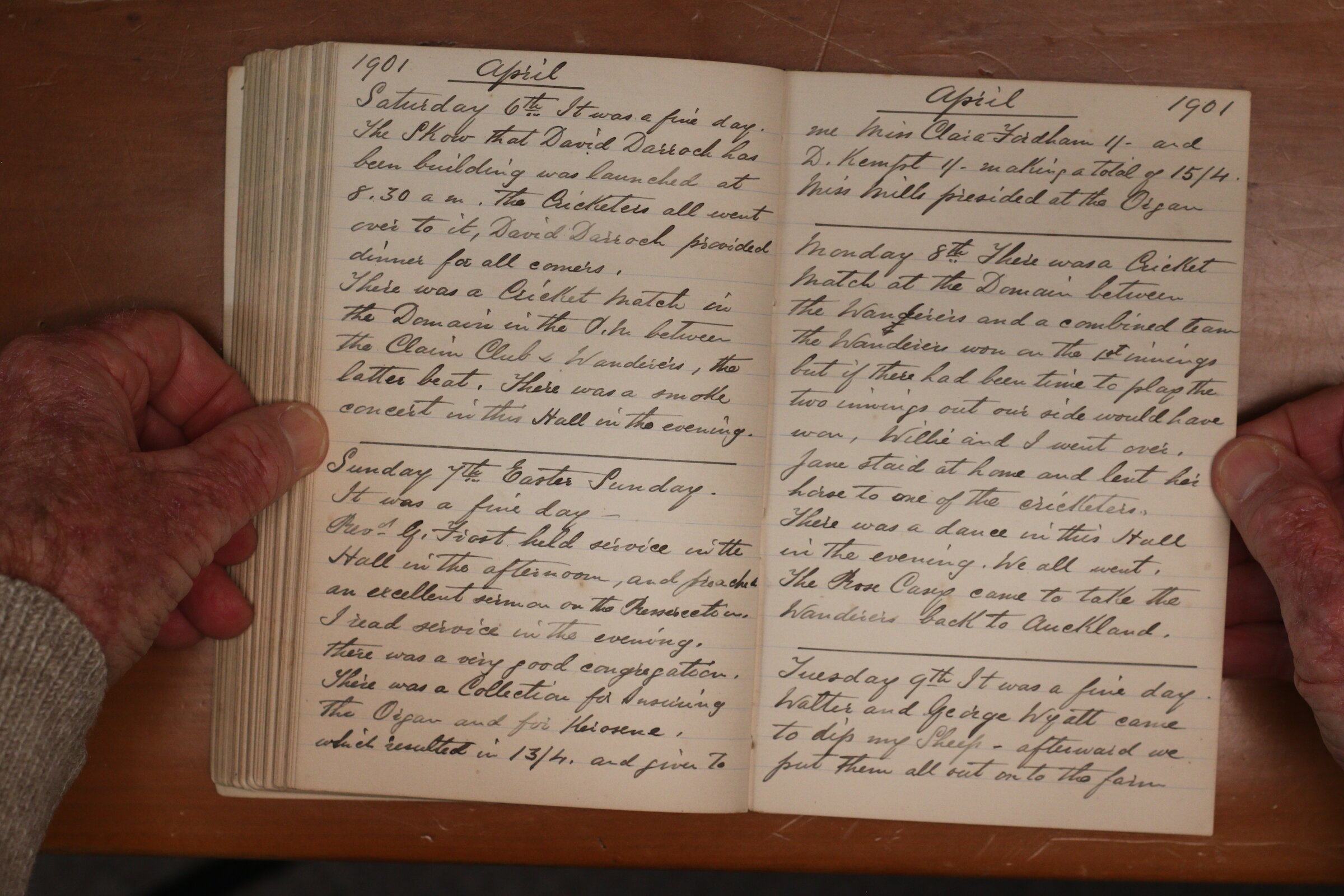 Original CS Clarke diary page