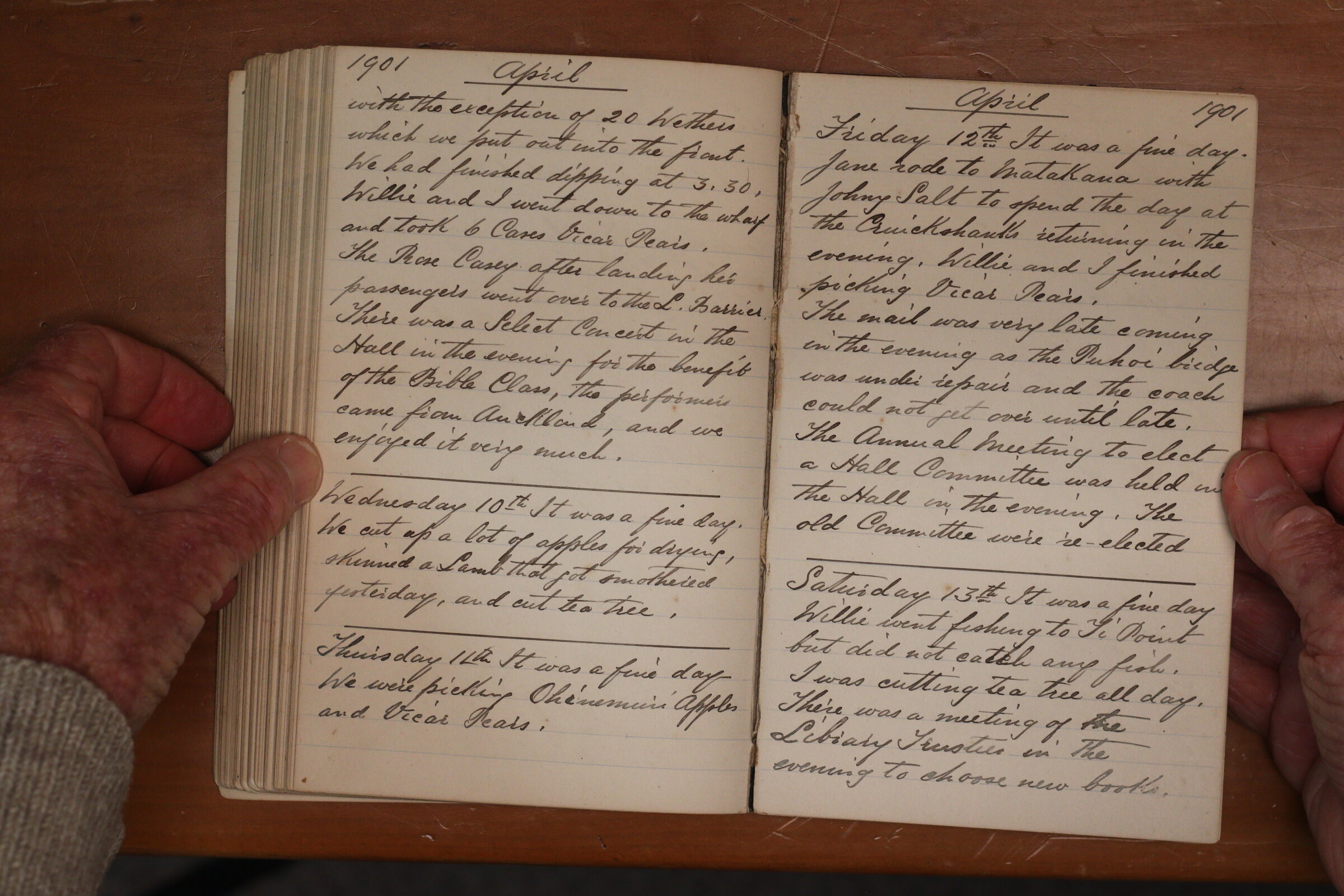 Original CS Clarke diary page