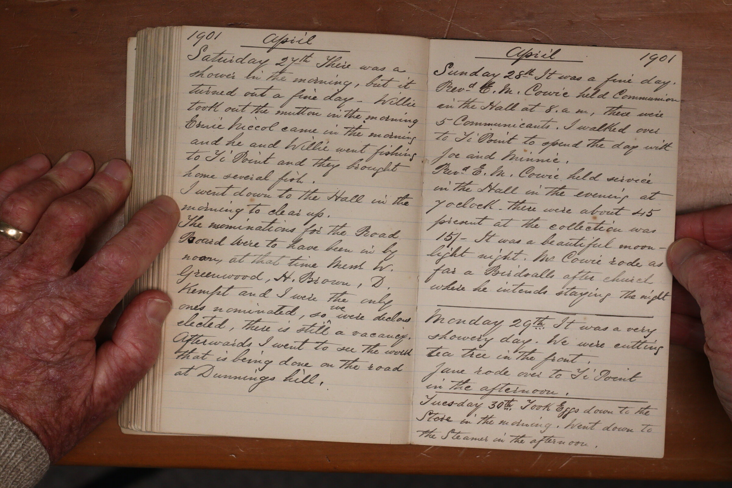 Original CS Clarke diary page