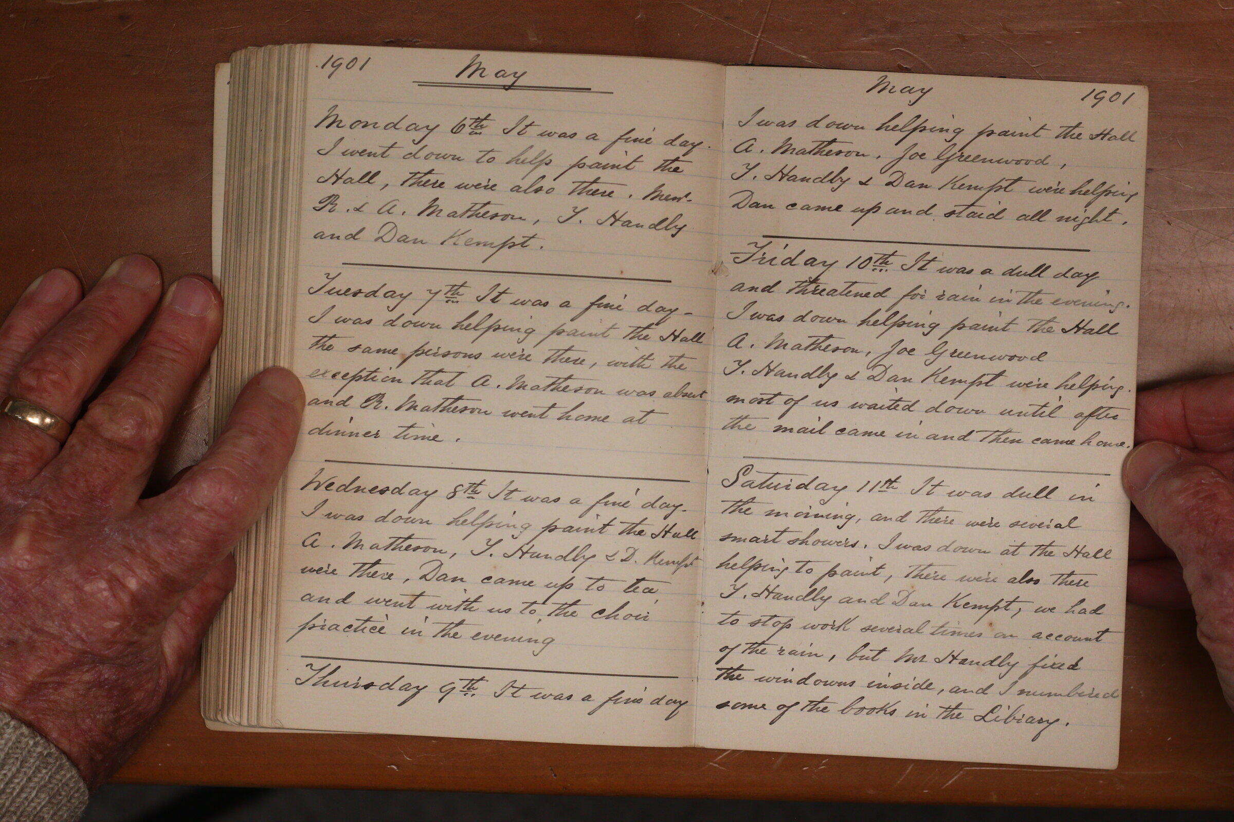 Original CS Clarke diary page