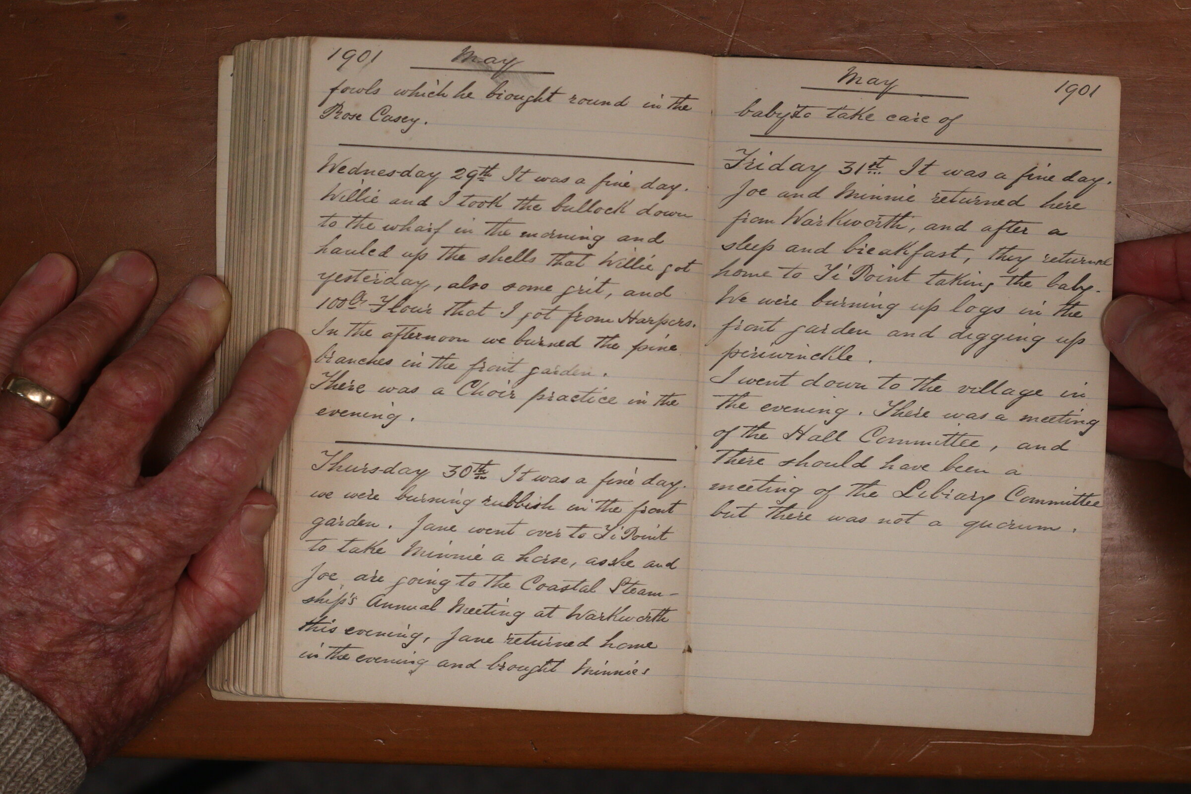 Original CS Clarke diary page