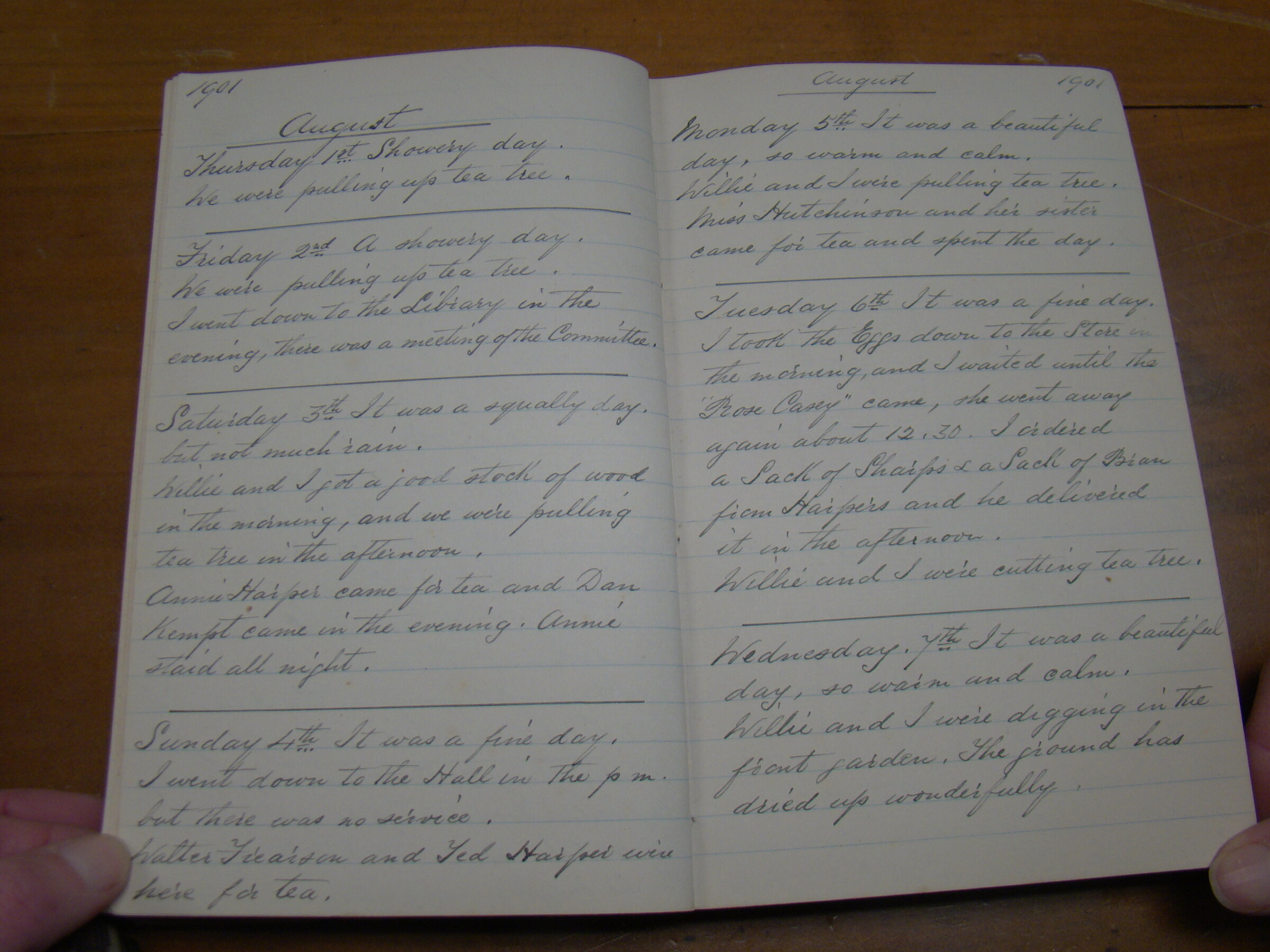 Original CS Clarke diary page