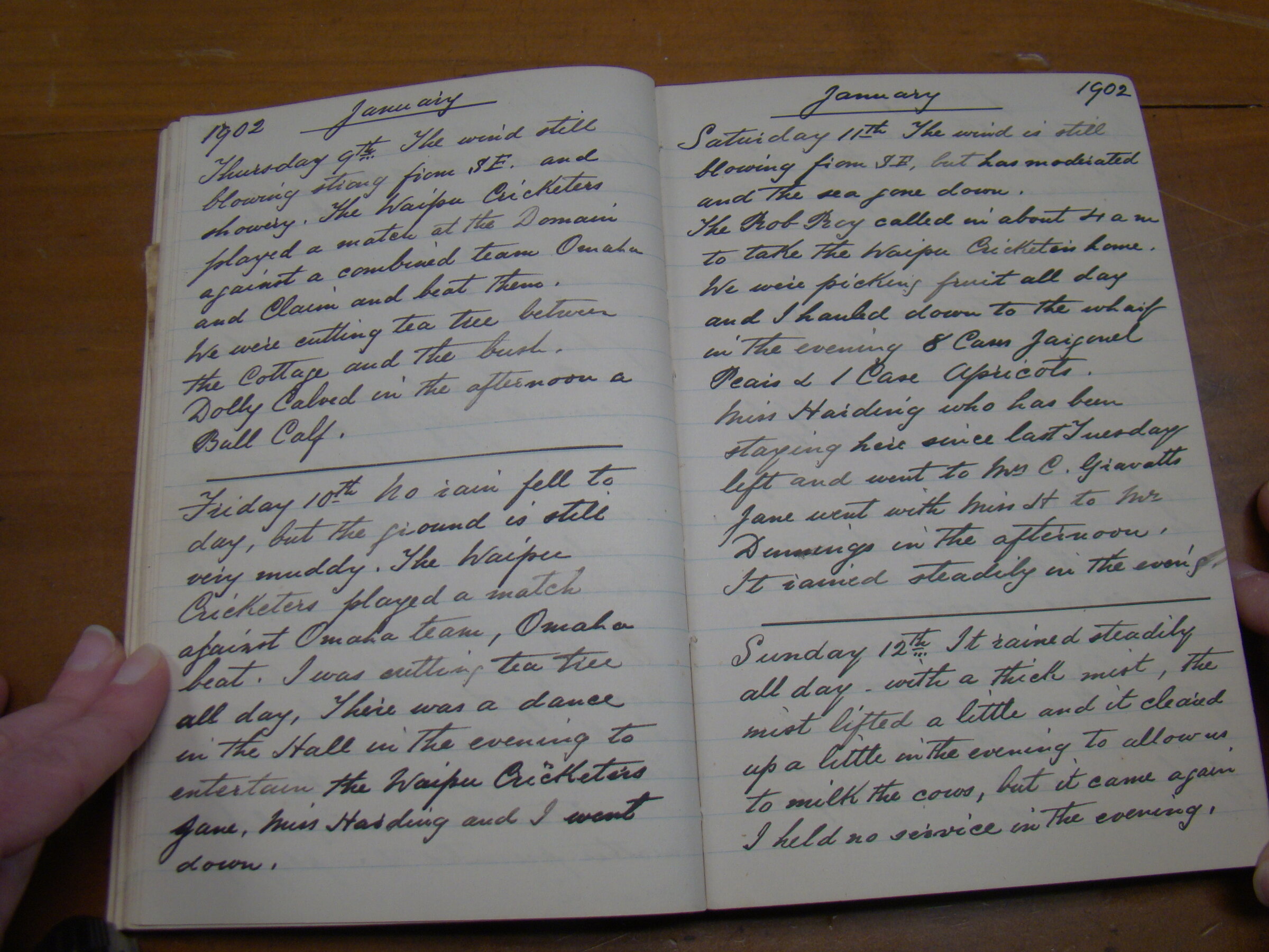 Original CS Clarke diary page