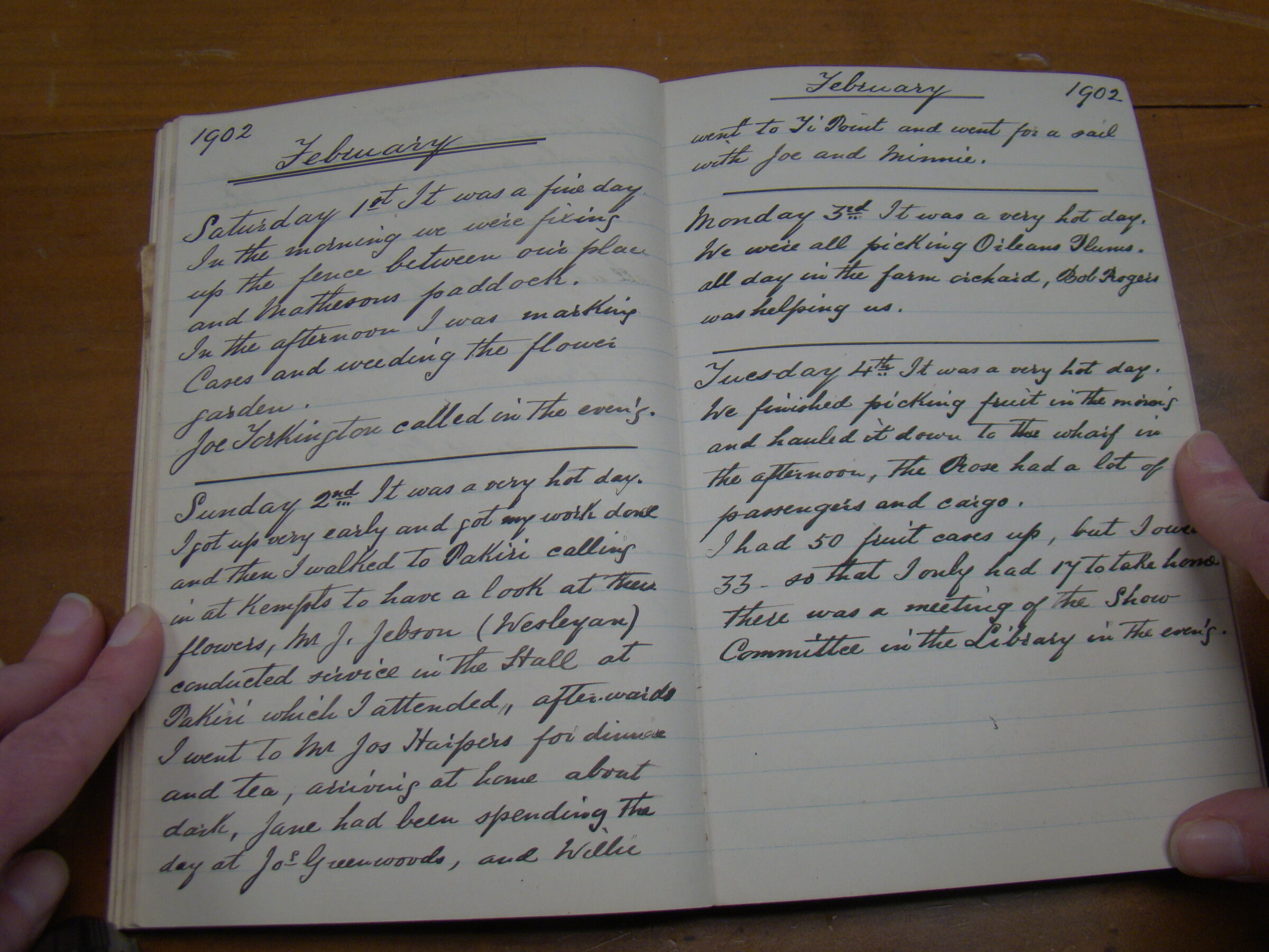 Original CS Clarke diary page