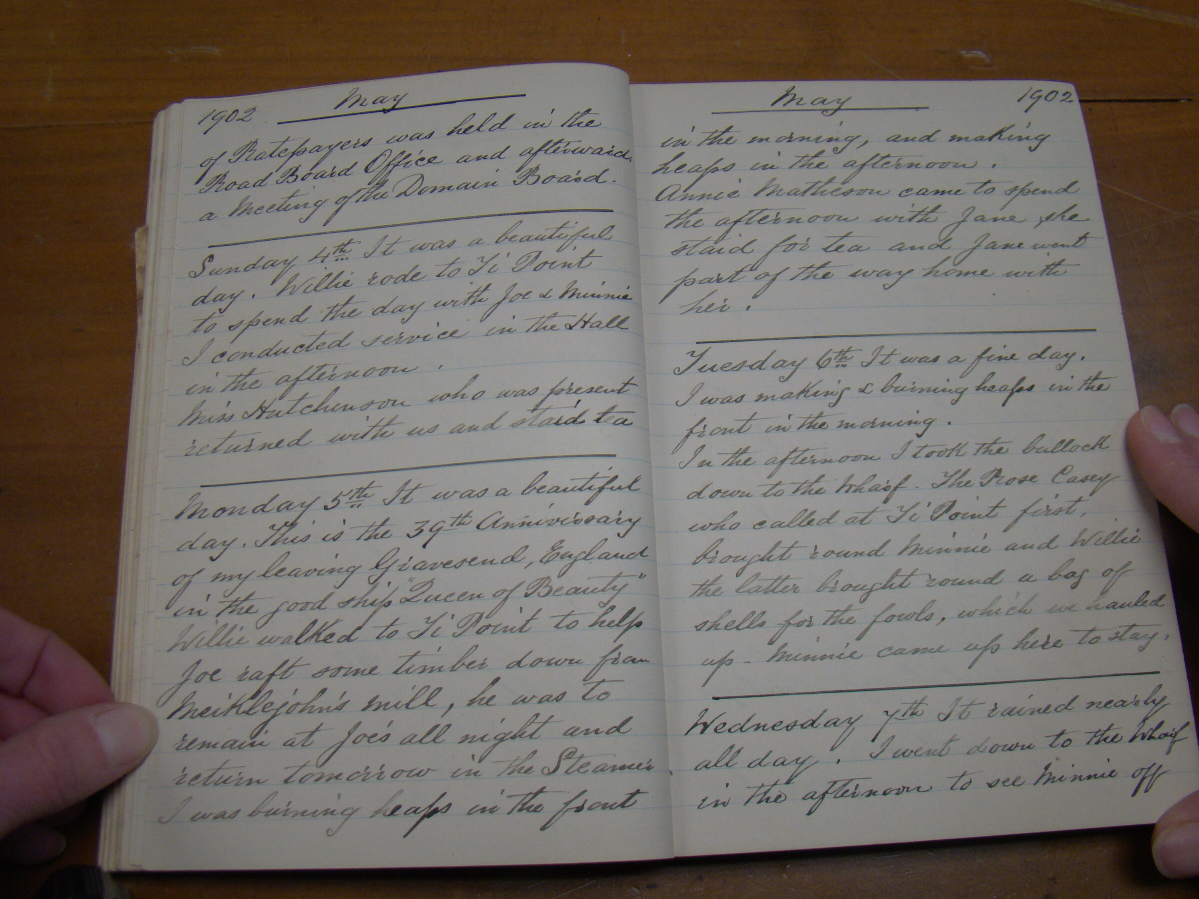 Original CS Clarke diary page