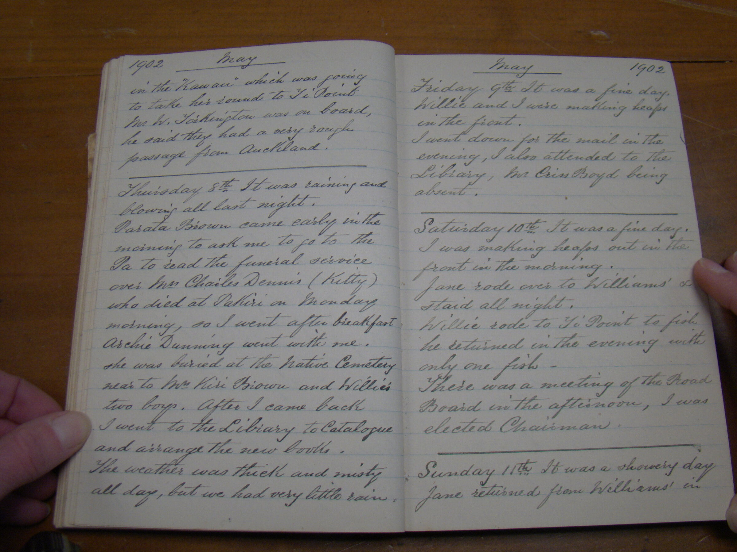 Original CS Clarke diary page