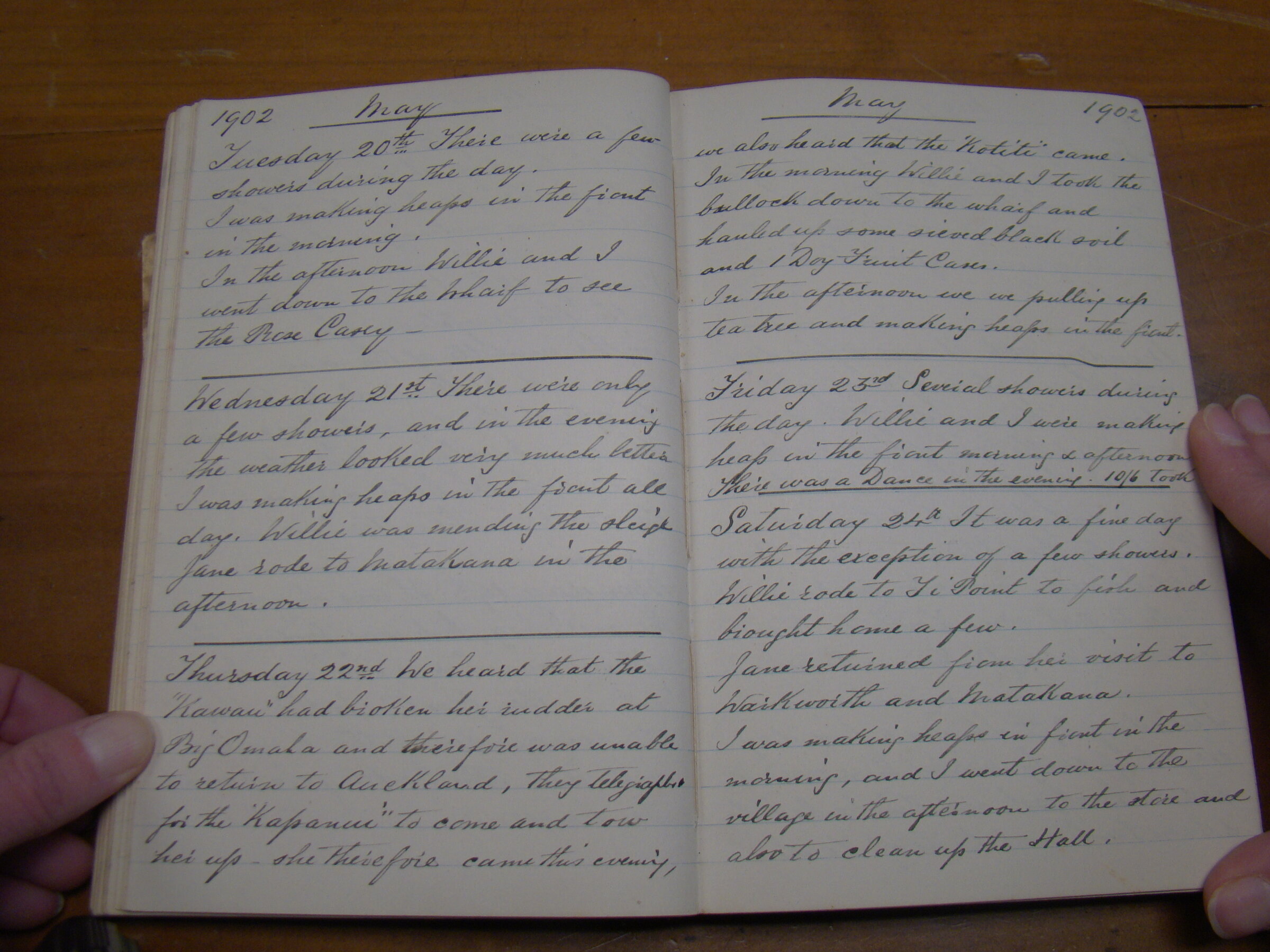 Original CS Clarke diary page