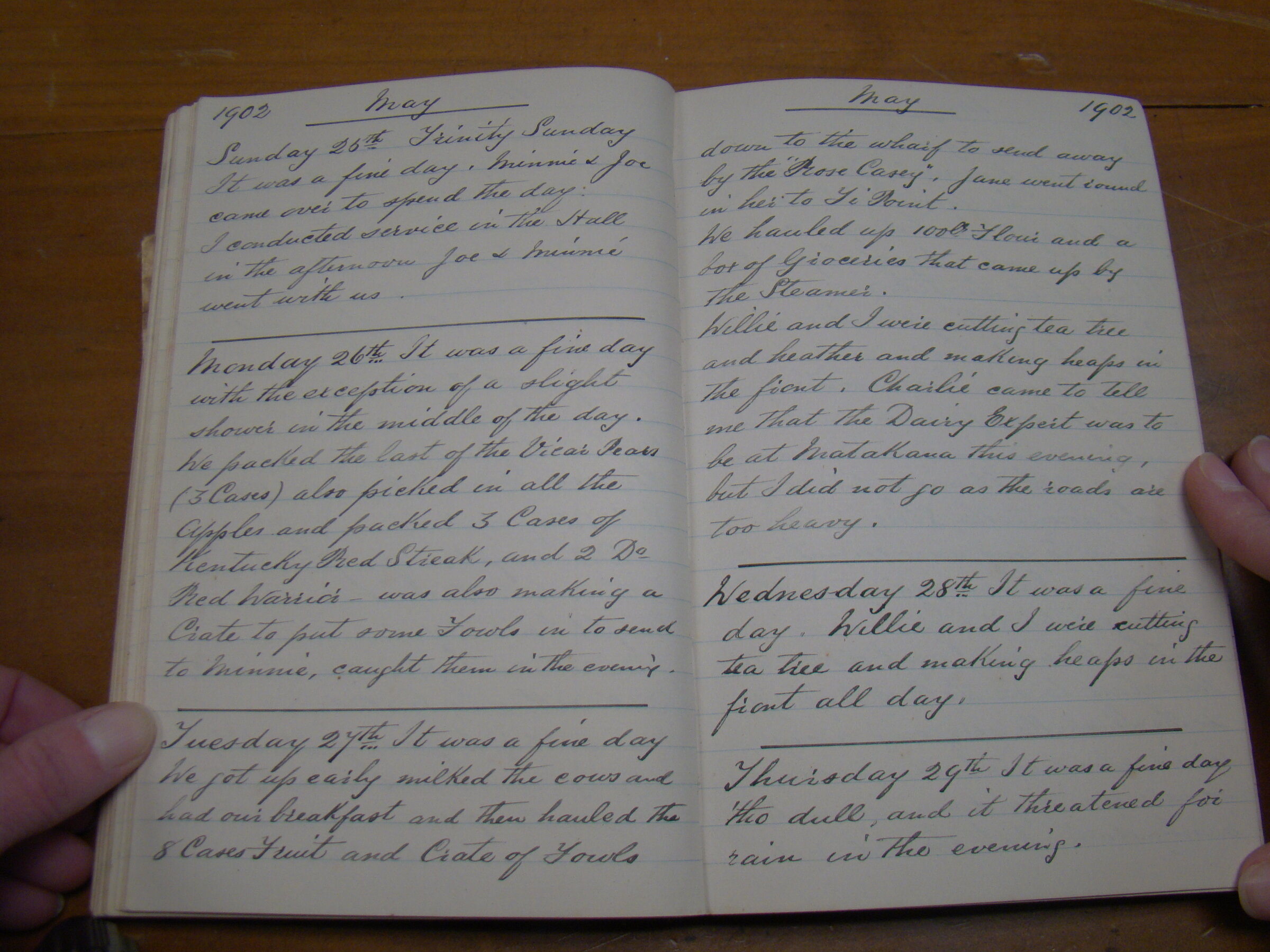 Original CS Clarke diary page