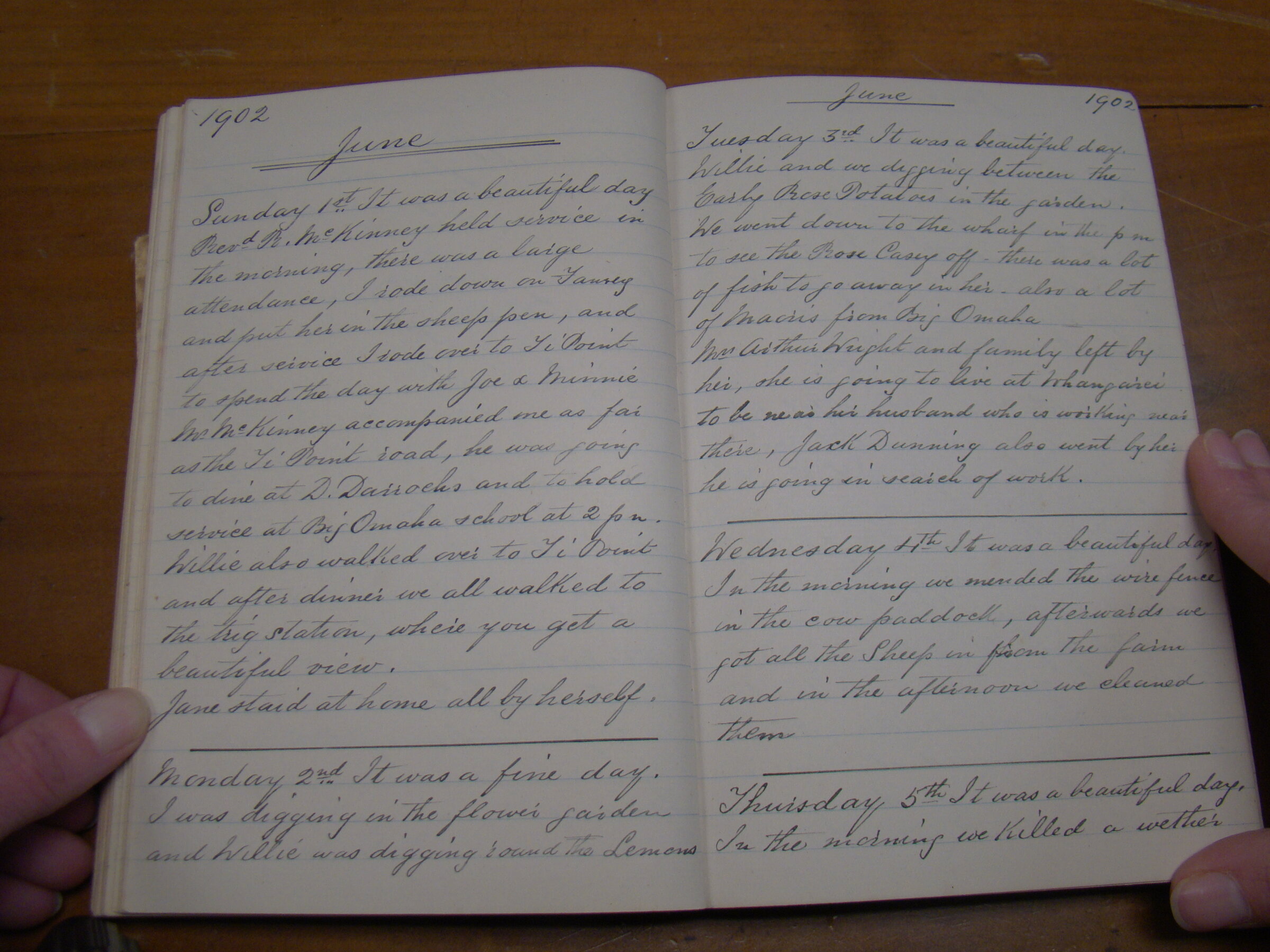 Original CS Clarke diary page