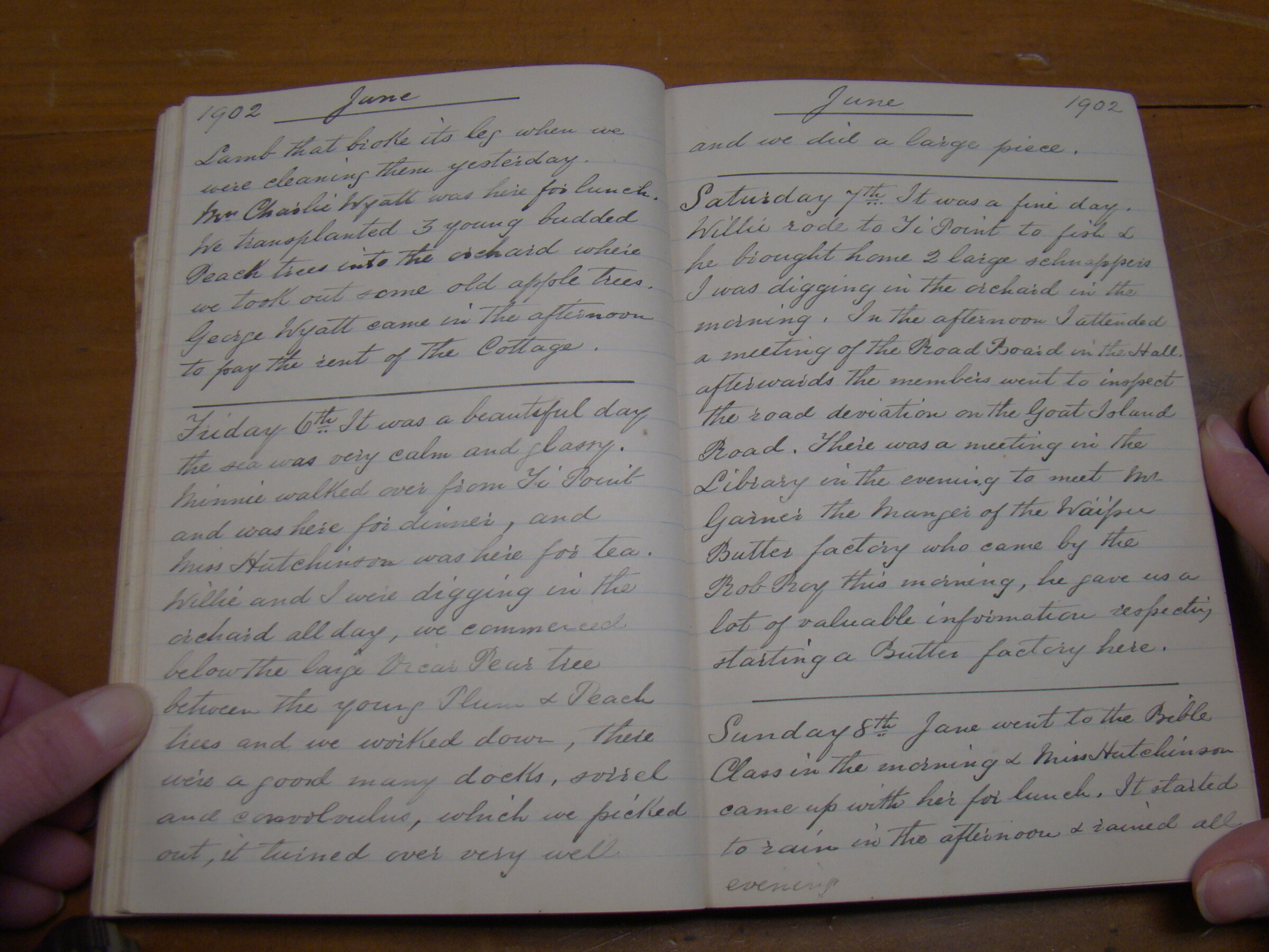 Original CS Clarke diary page