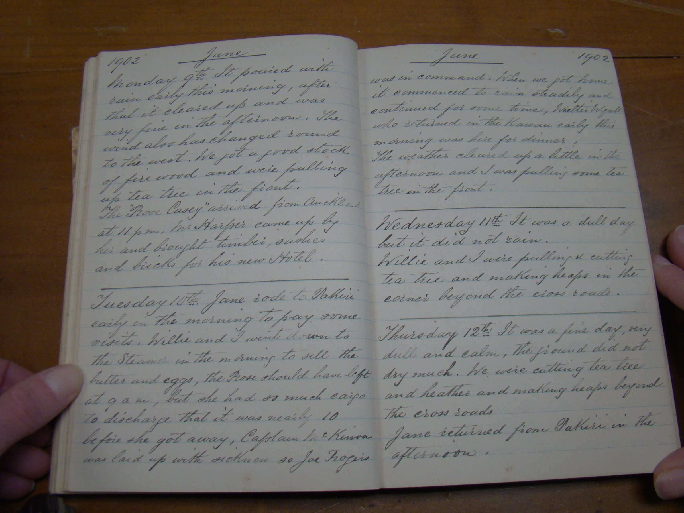 Original CS Clarke diary page