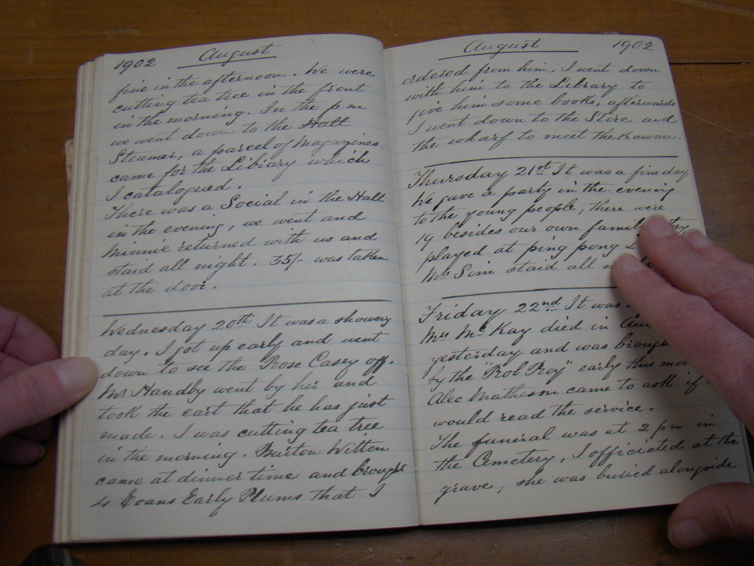 Original CS Clarke diary page