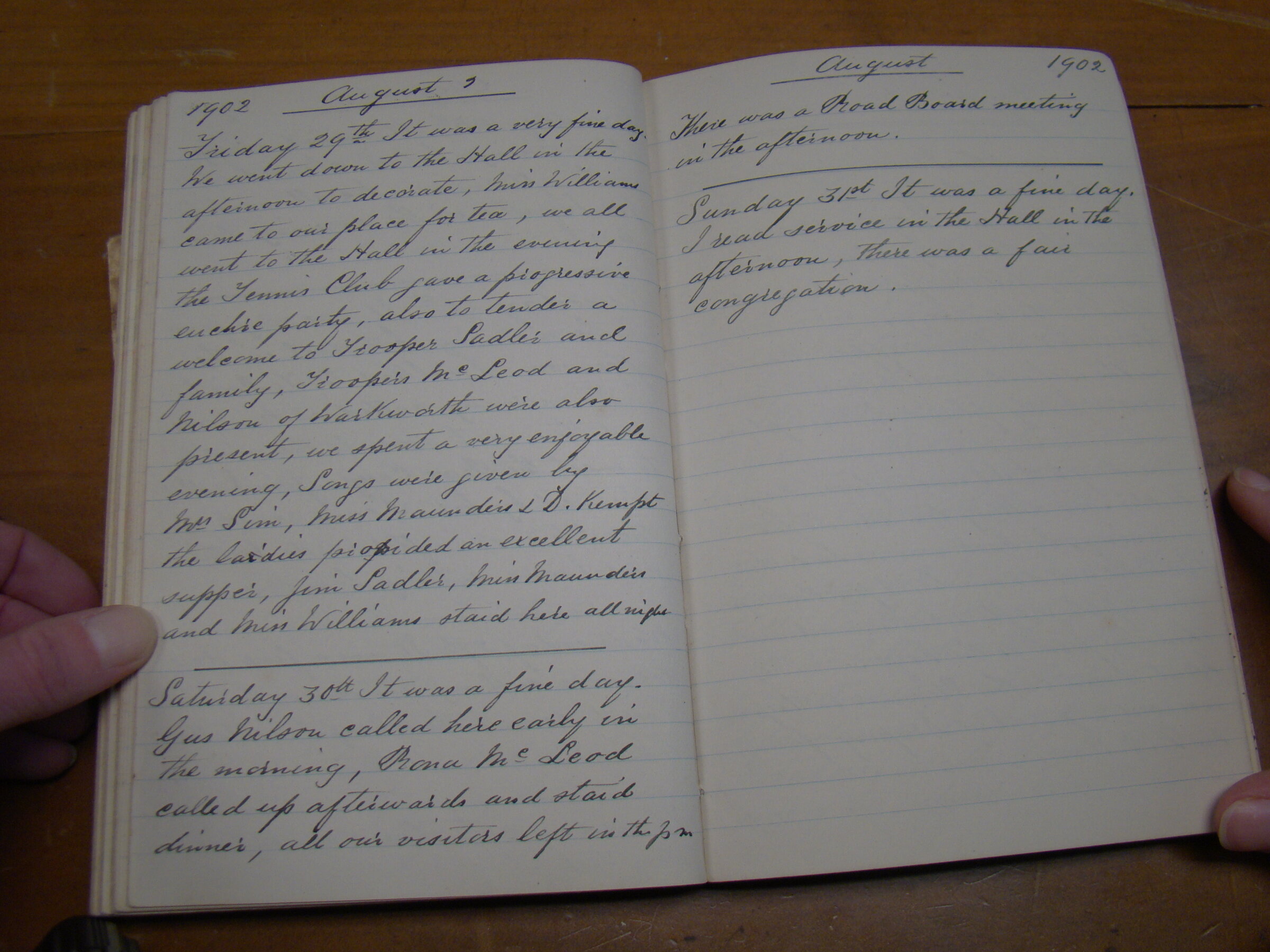 Original CS Clarke diary page