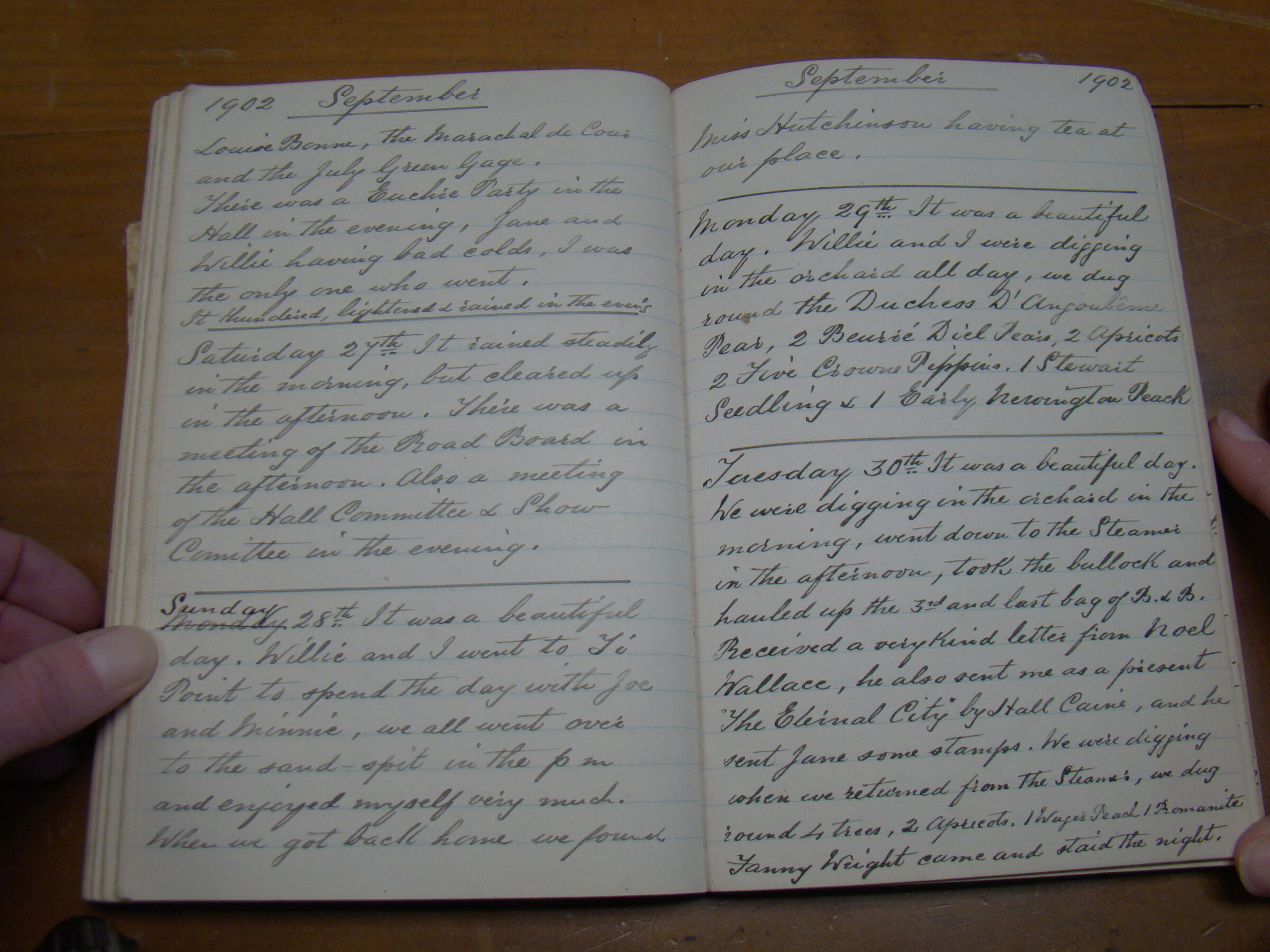 Original CS Clarke diary page