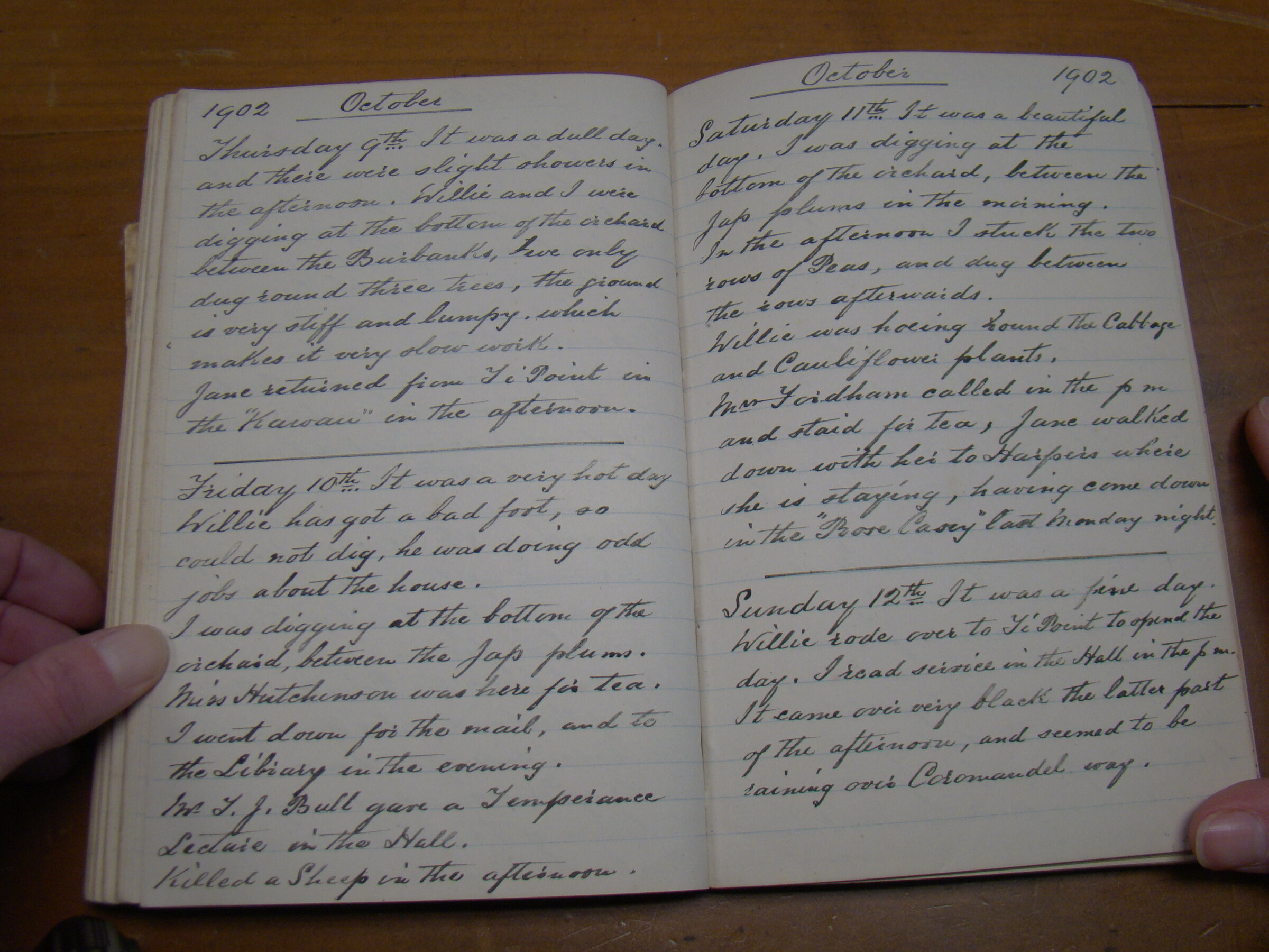 Original CS Clarke diary page