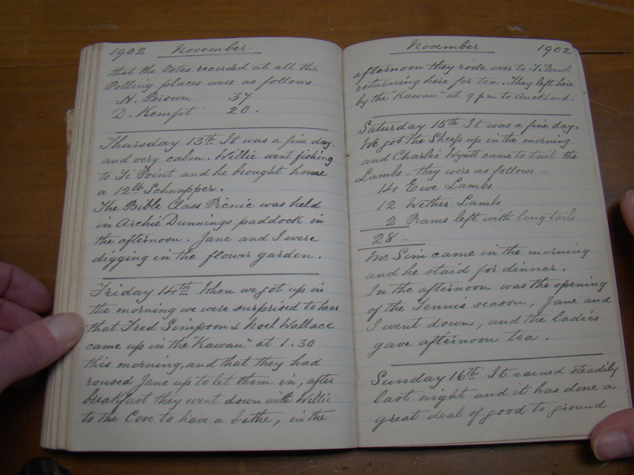 Original CS Clarke diary page