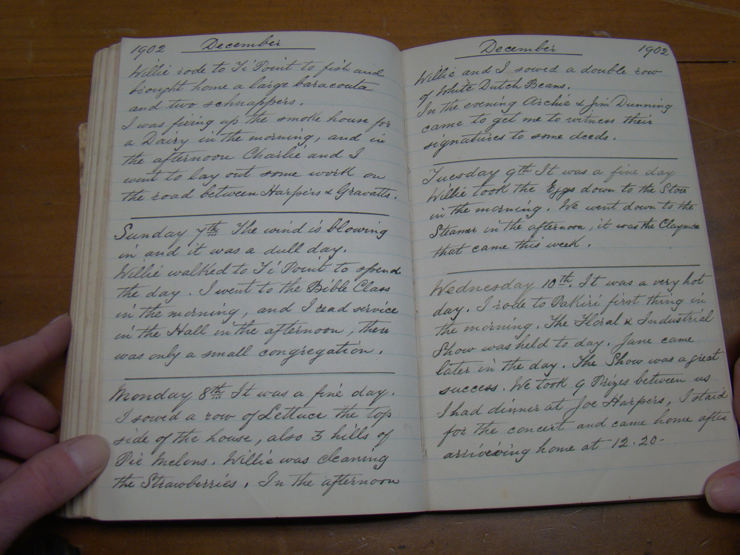 Original CS Clarke diary page