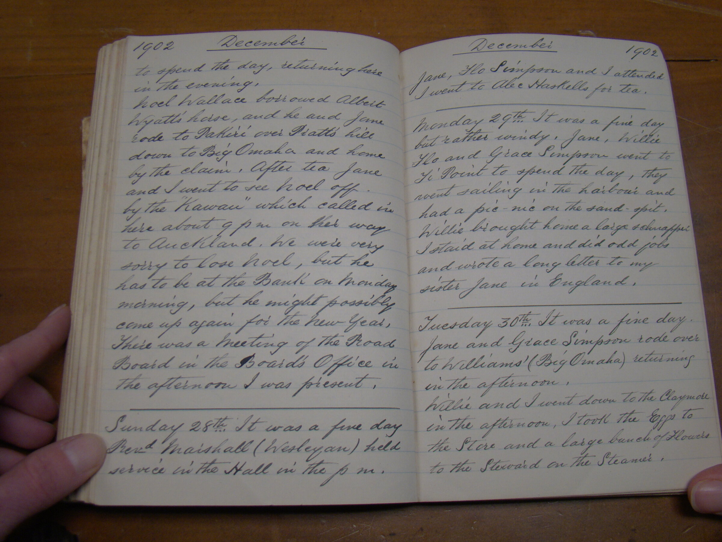 Original CS Clarke diary page