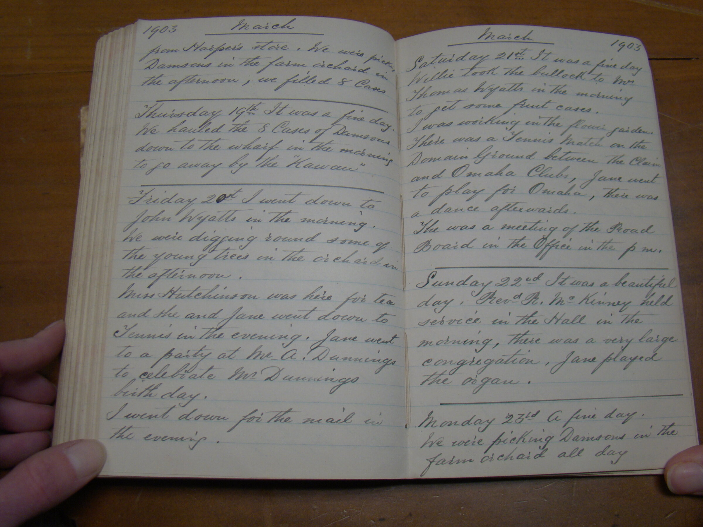 Original CS Clarke diary page