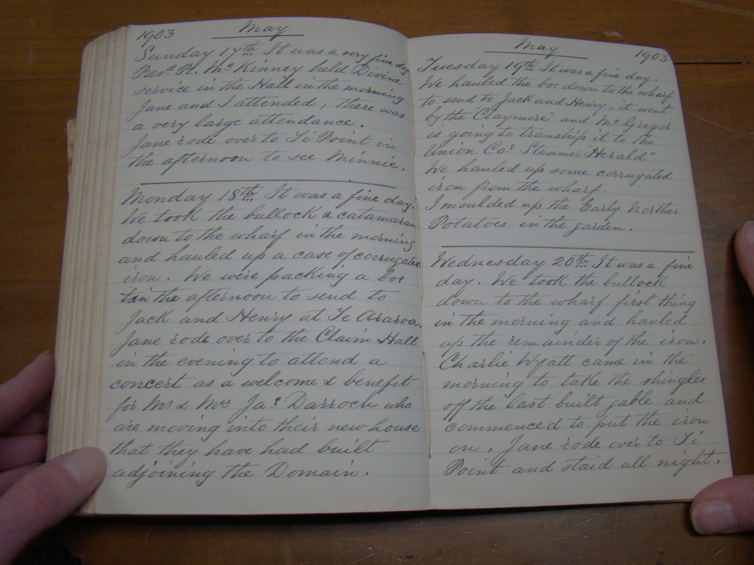 Original CS Clarke diary page