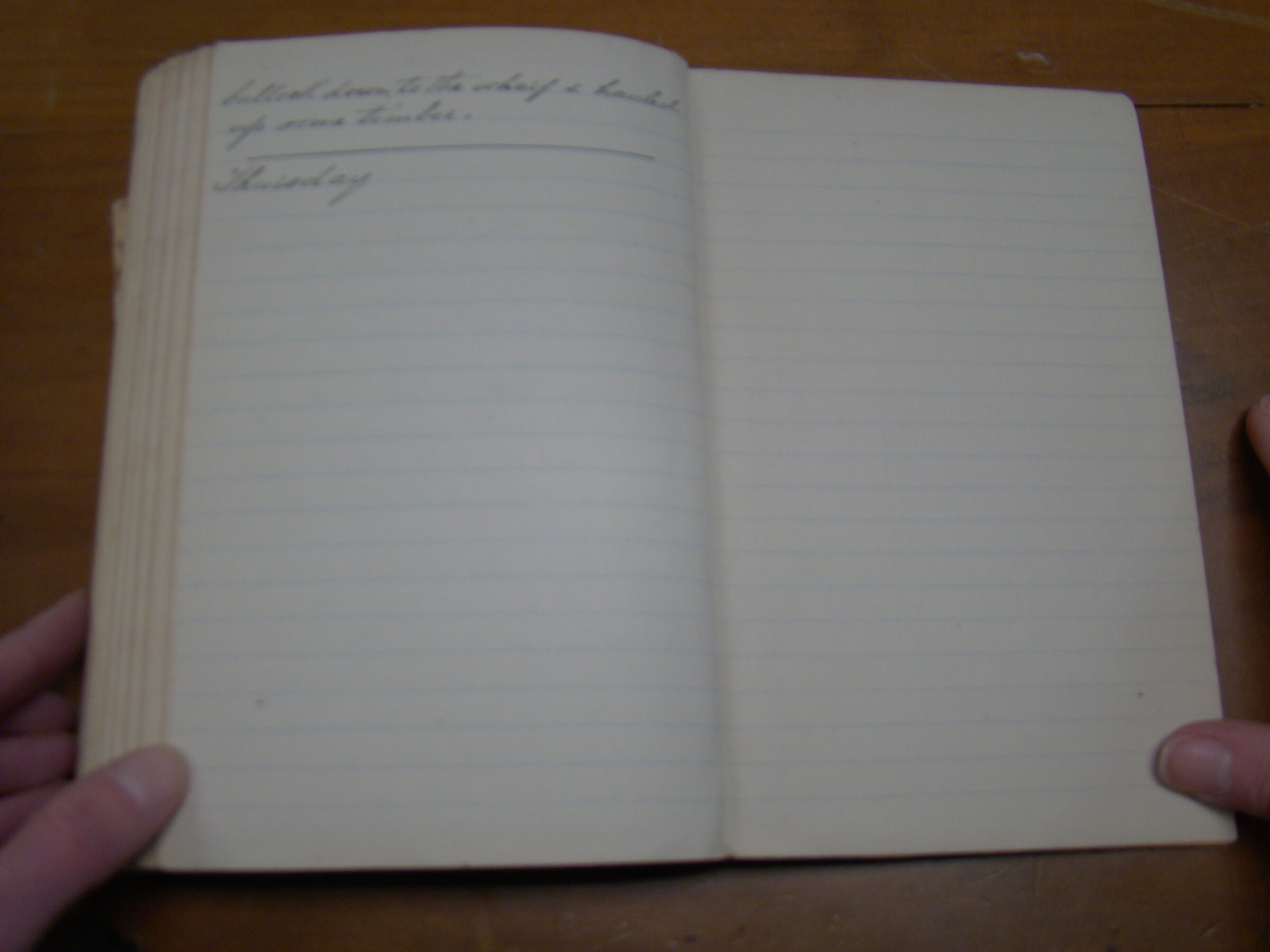 Original CS Clarke diary page