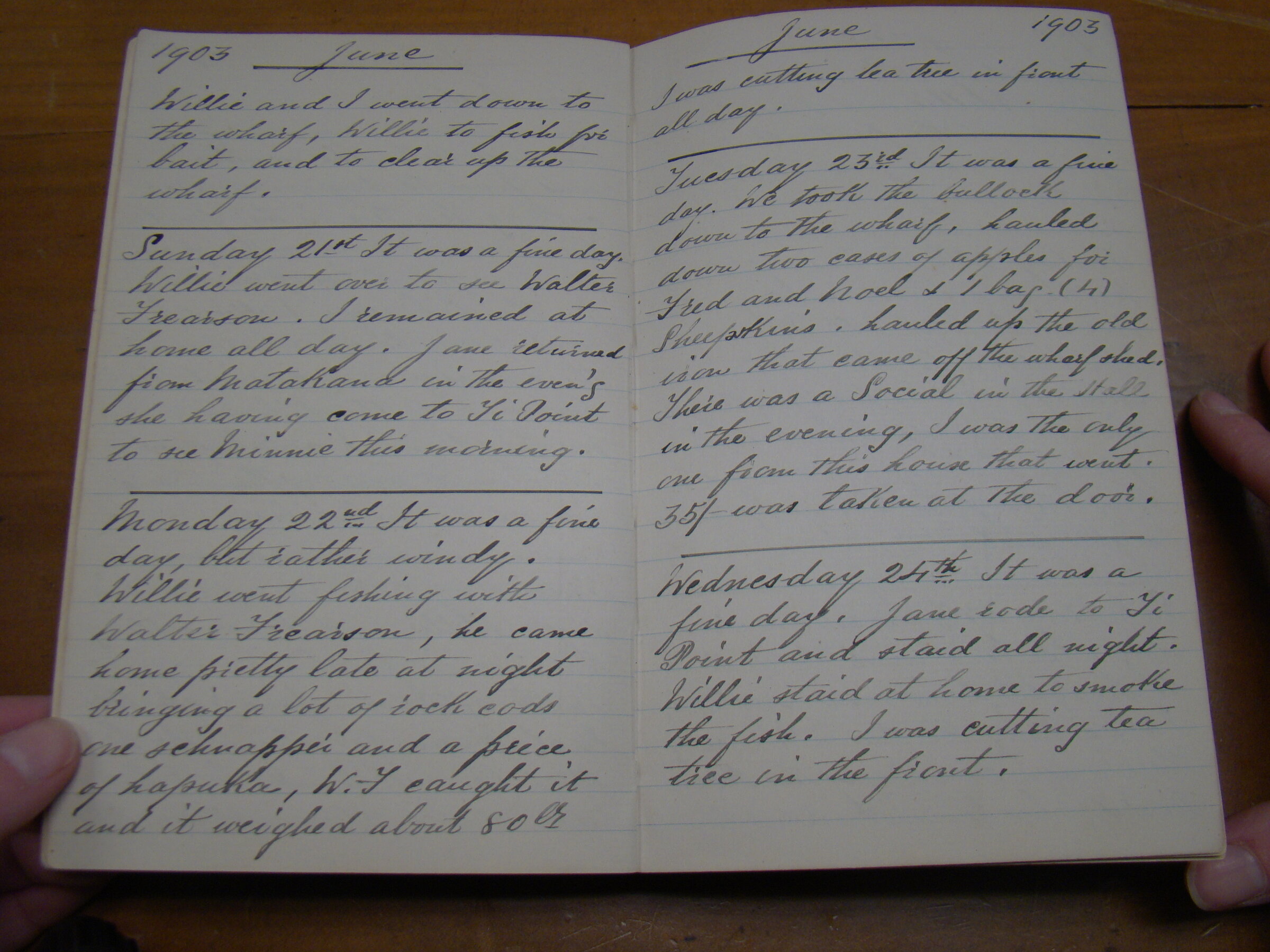 Original CS Clarke diary page