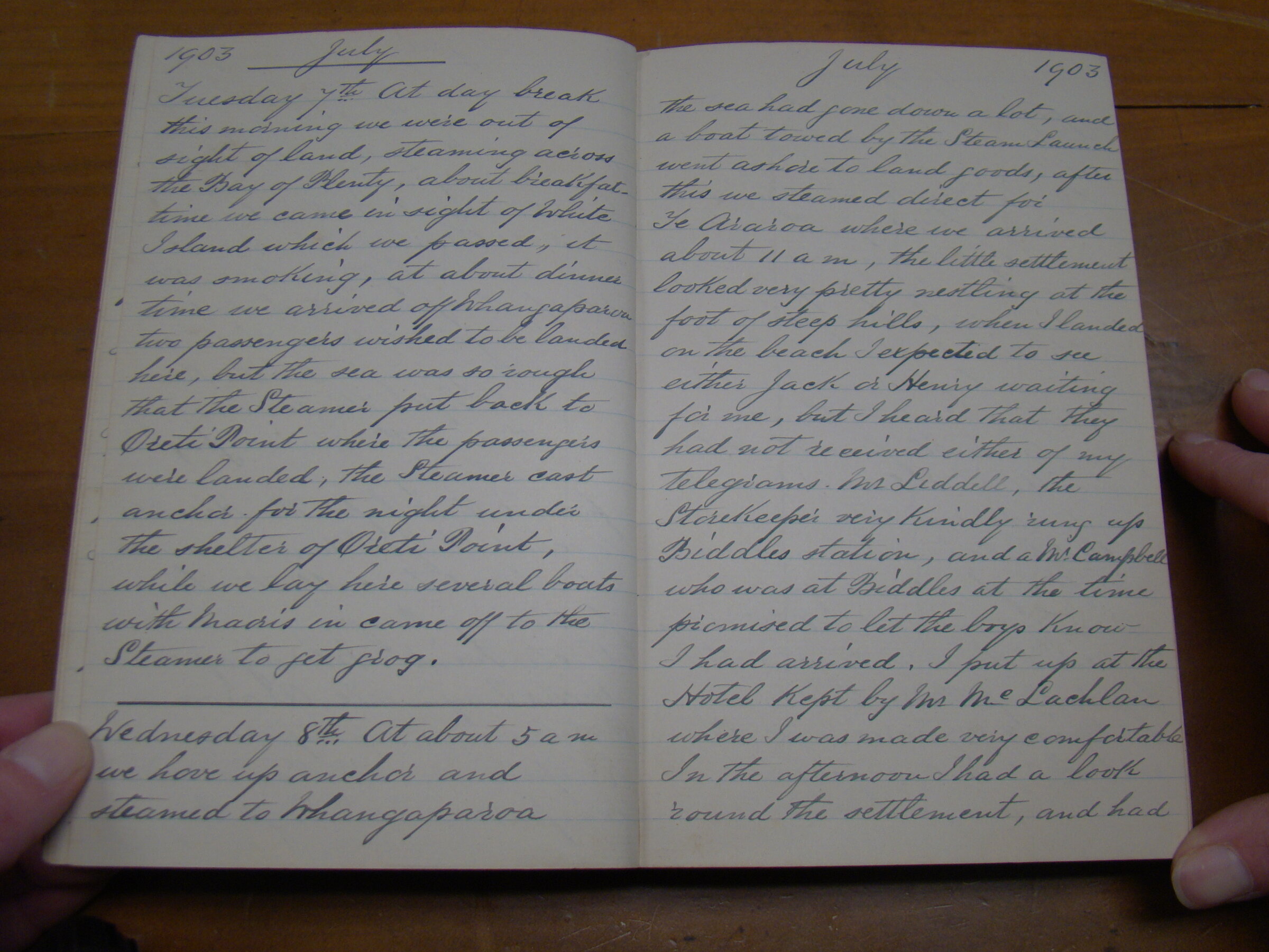 Original CS Clarke diary page