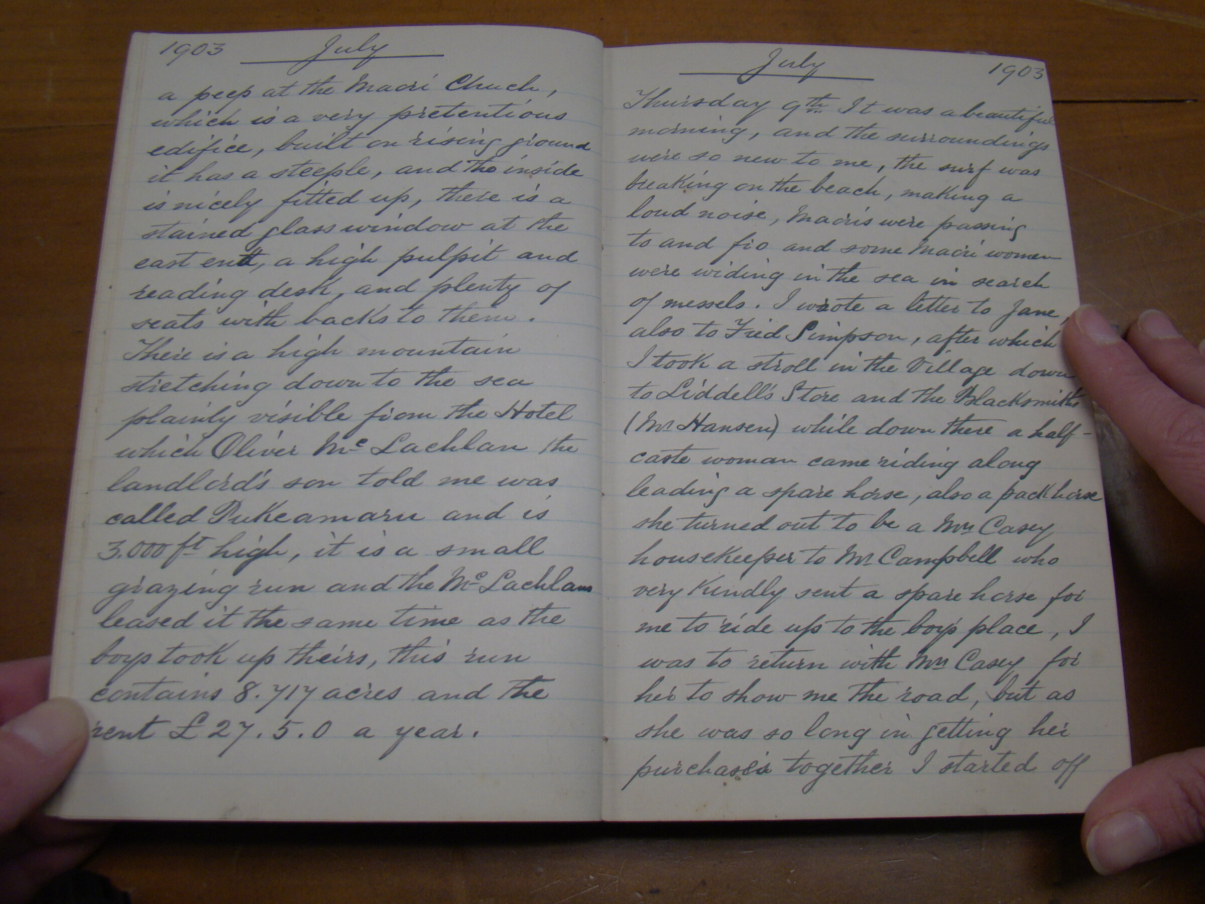 Original CS Clarke diary page