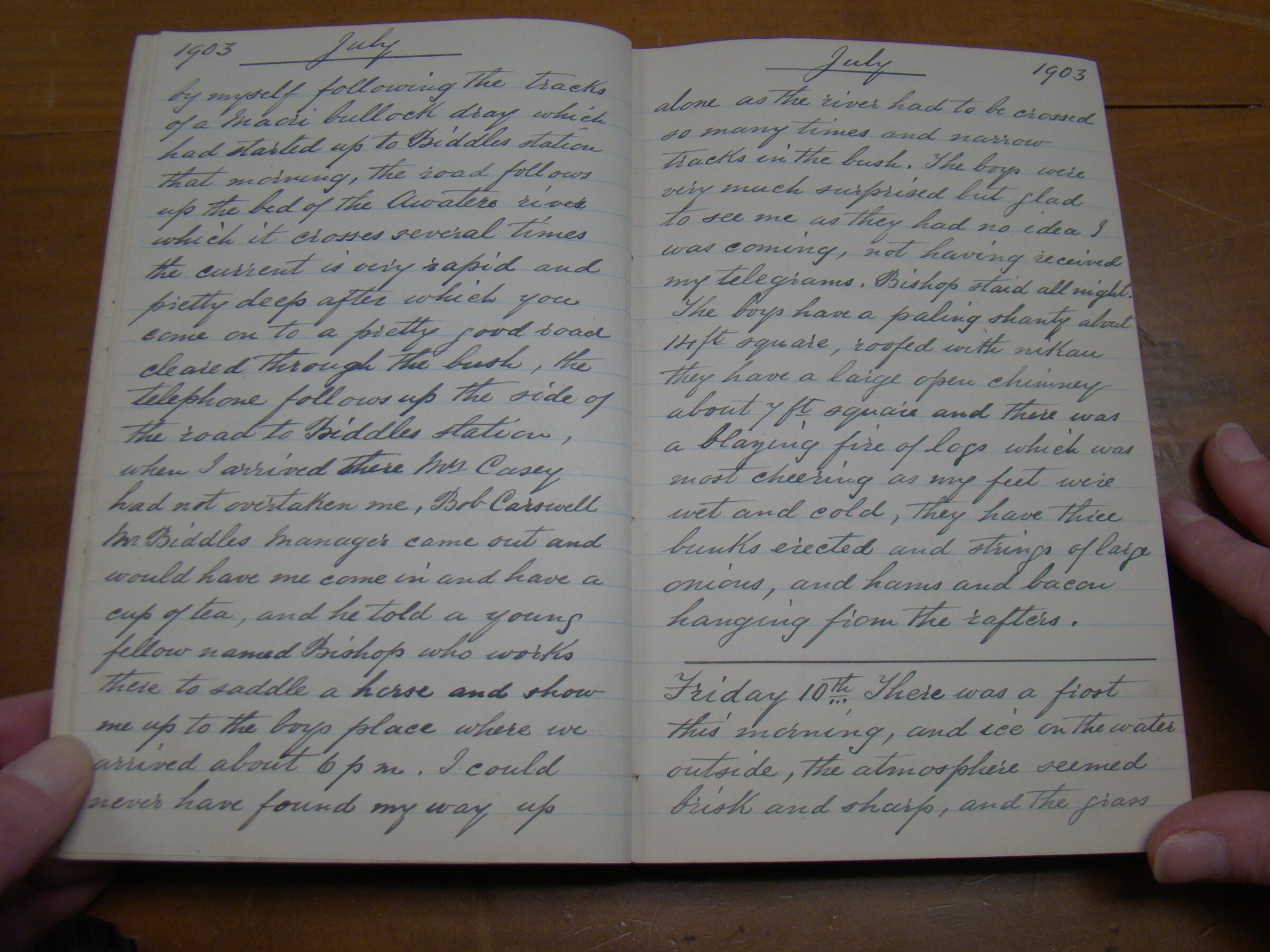 Original CS Clarke diary page