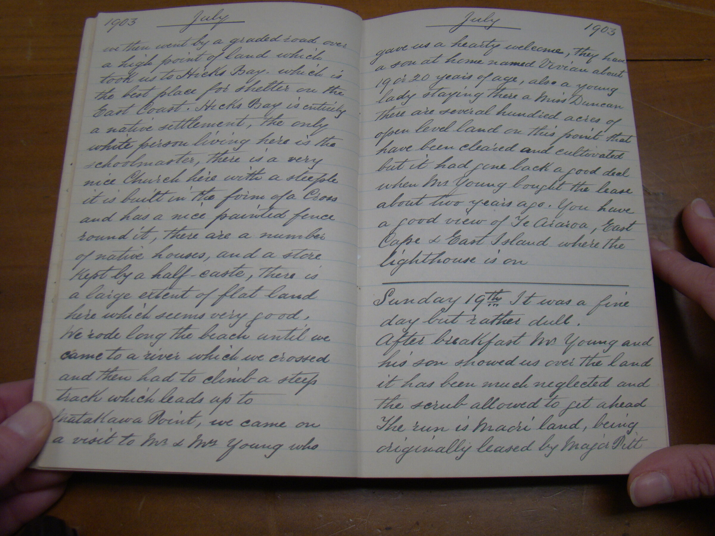 Original CS Clarke diary page