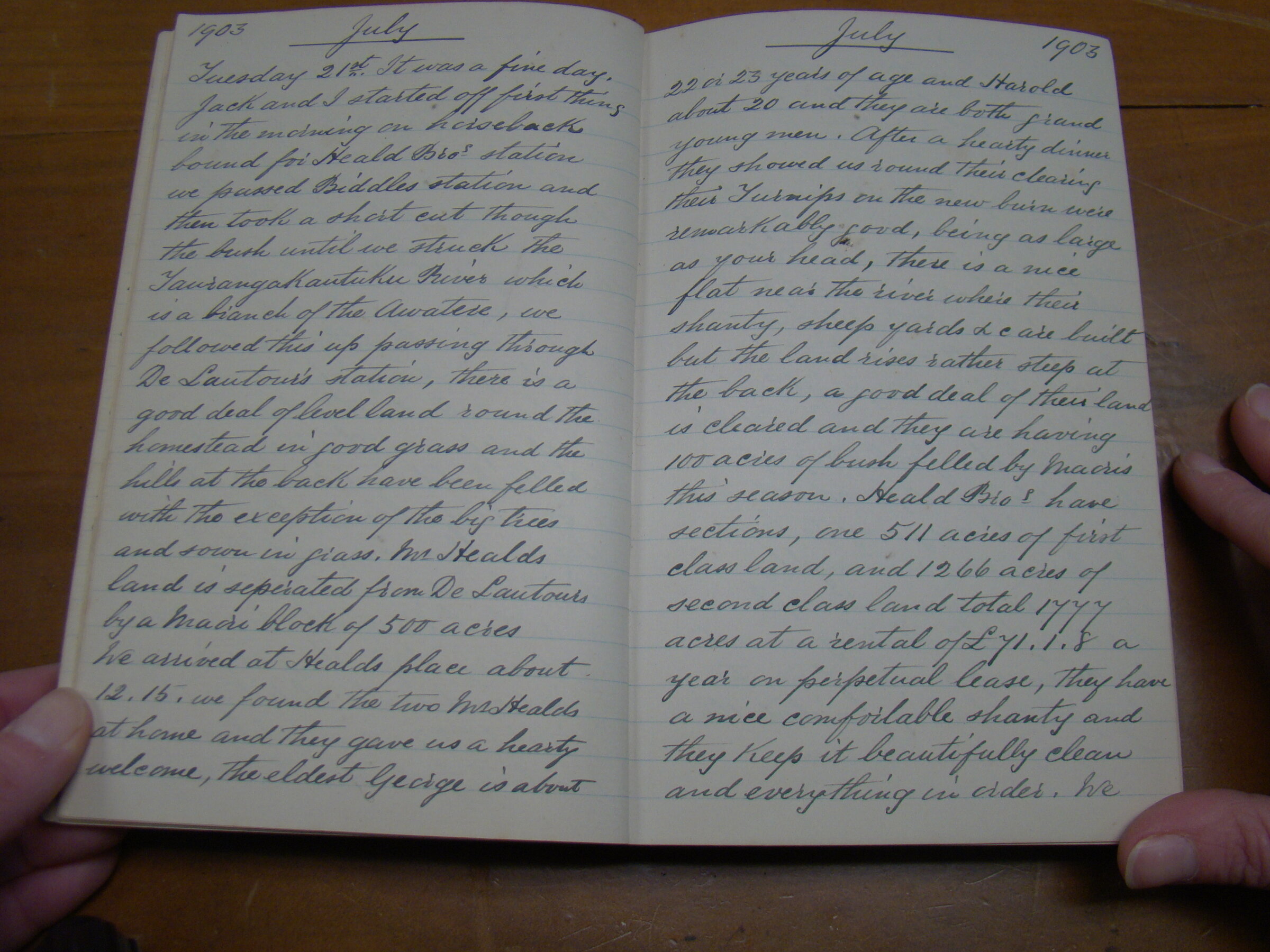 Original CS Clarke diary page