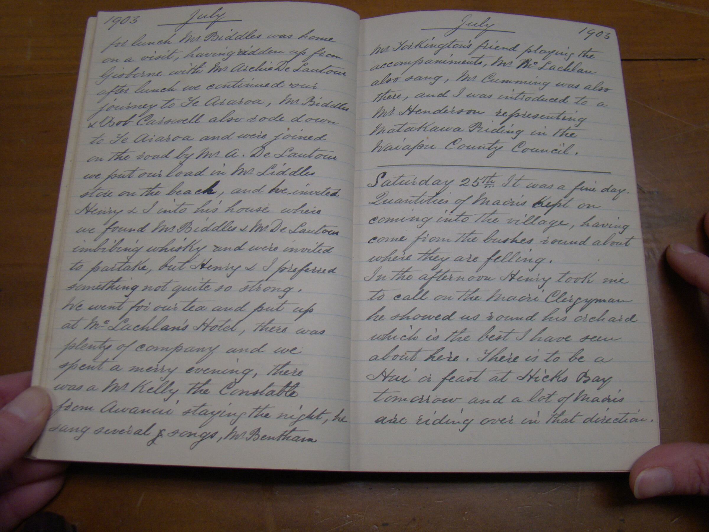 Original CS Clarke diary page