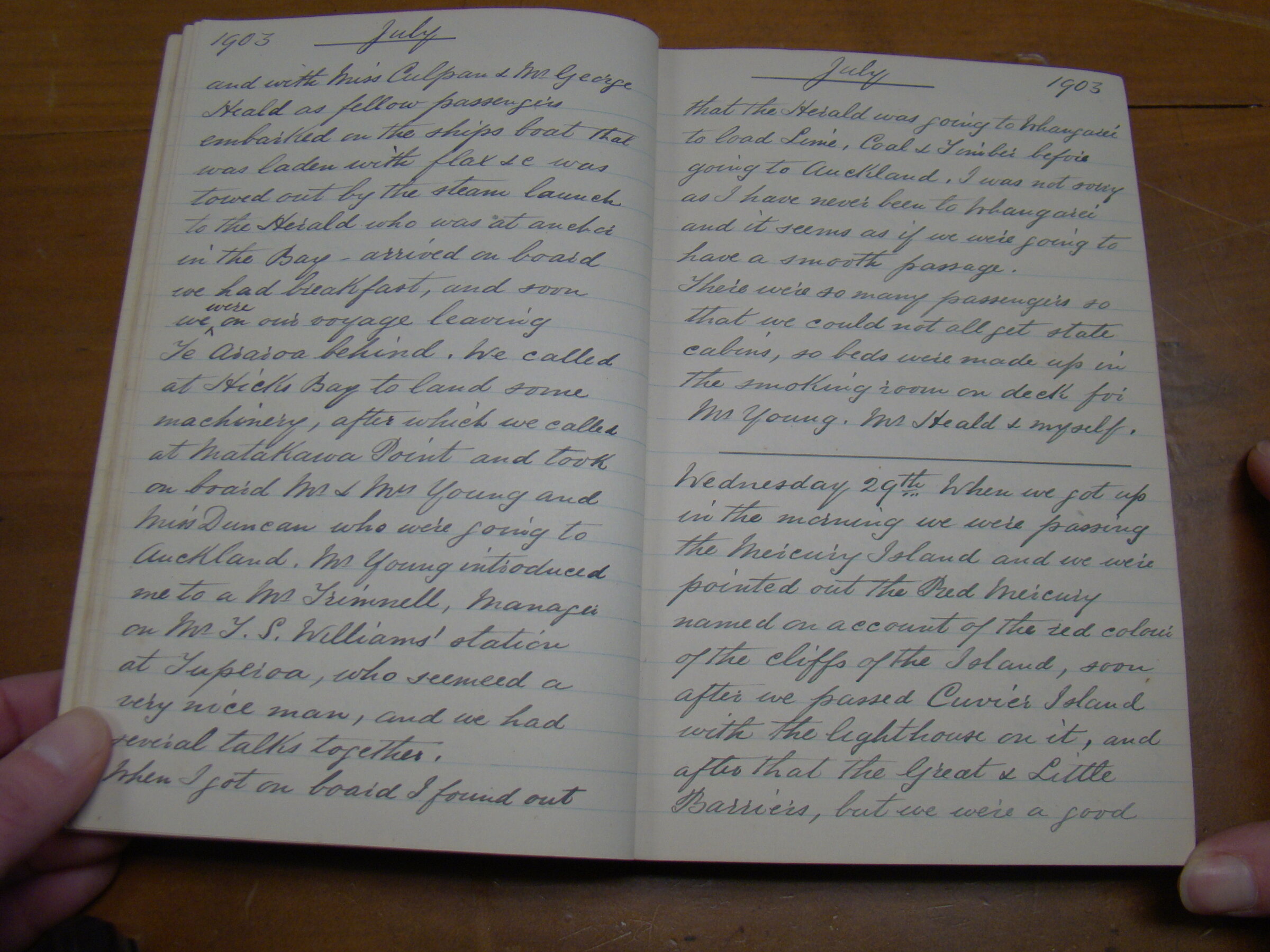 Original CS Clarke diary page