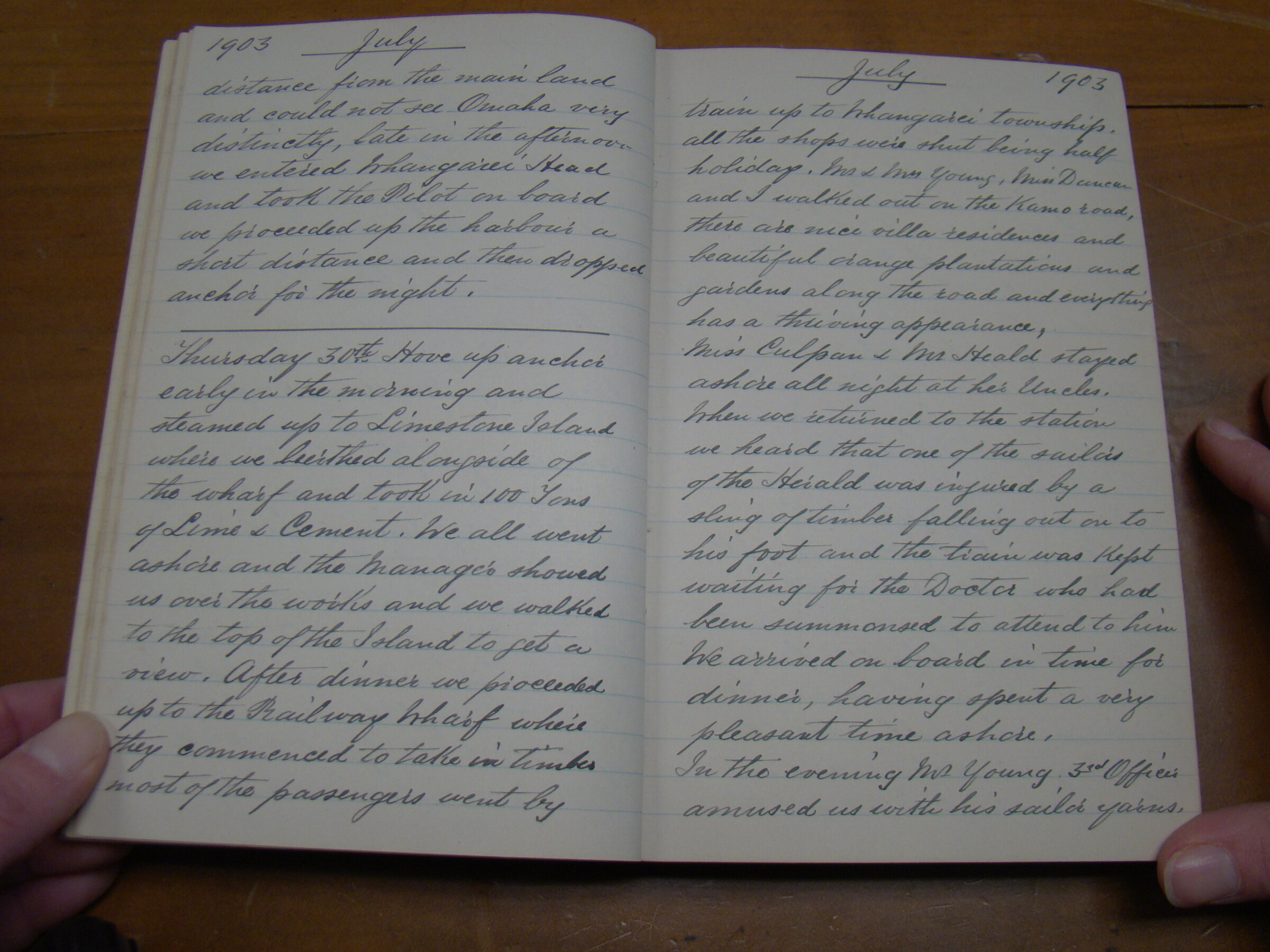 Original CS Clarke diary page