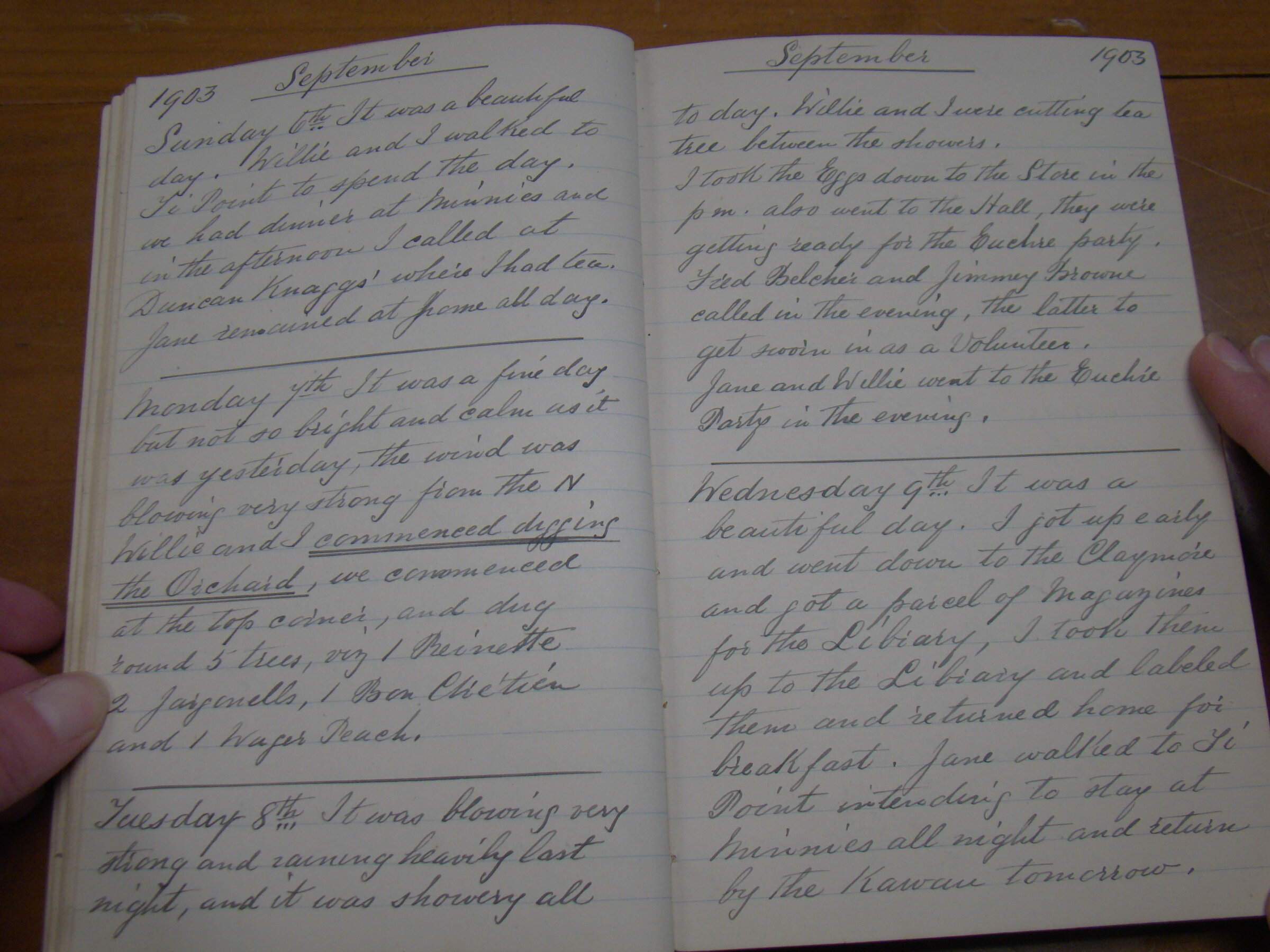 Original CS Clarke diary page