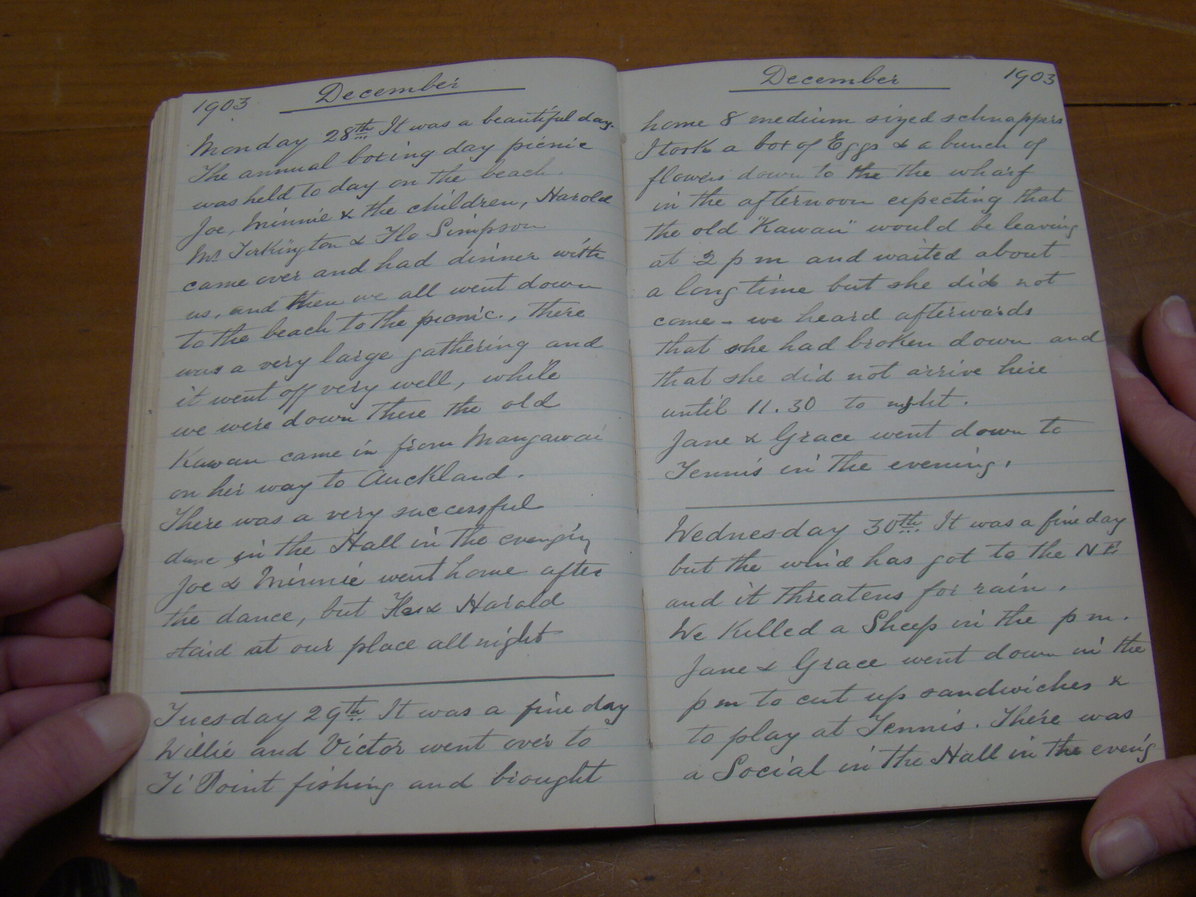 Original CS Clarke diary page