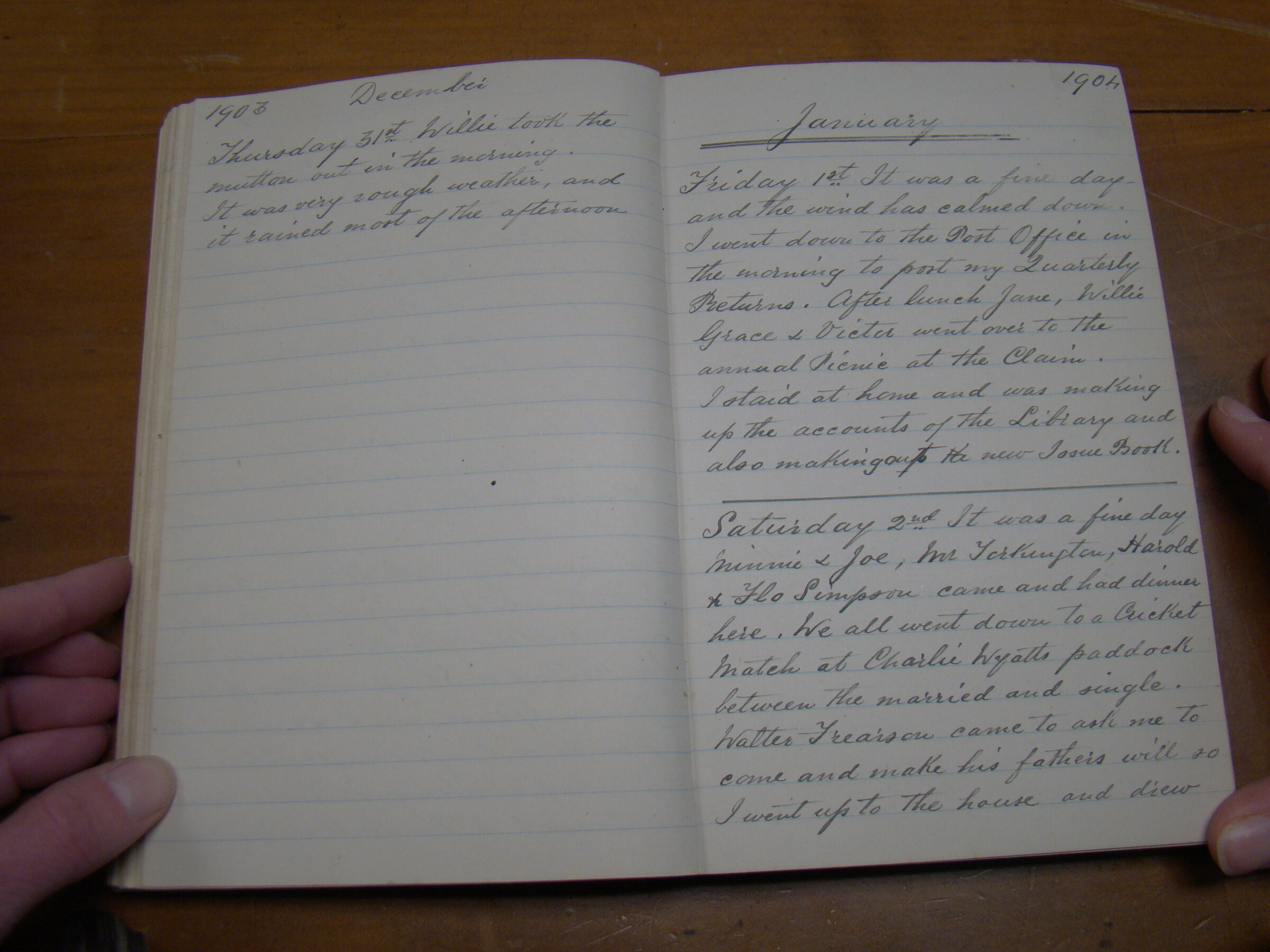 Original CS Clarke diary page